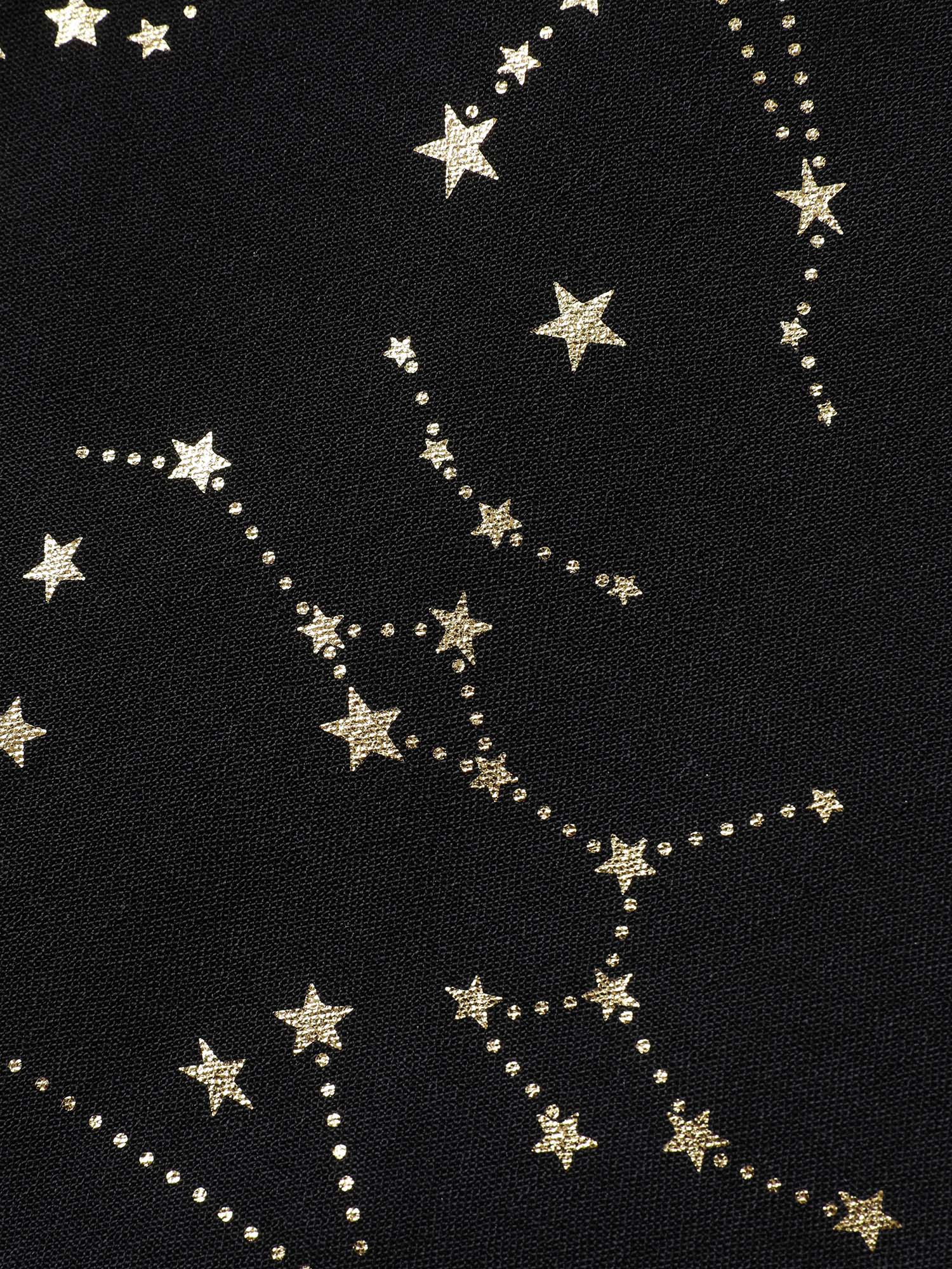 Shimmery Star Print Stretchy-Waist Midi Dress - Image 6