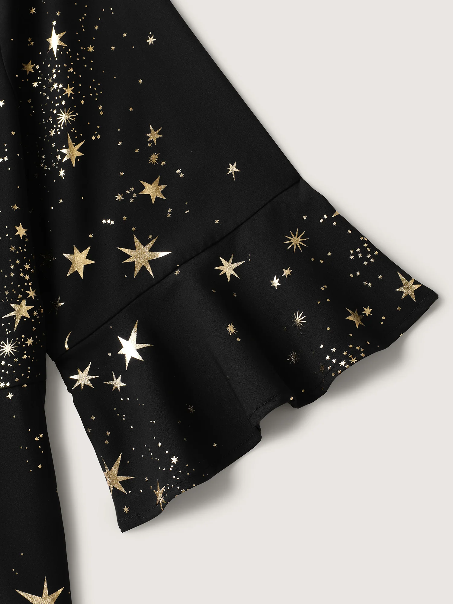 Shimmery Starry Neck Cut-Out Midi Dress - Image 6