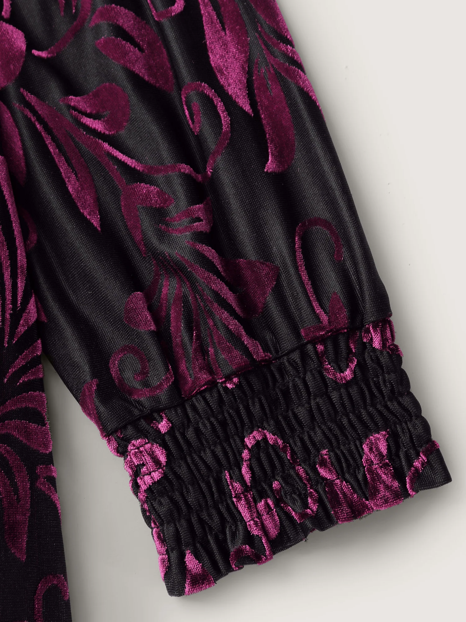 Shimmery Stretchy Velvet Shirred Maxi Dress - Image 6