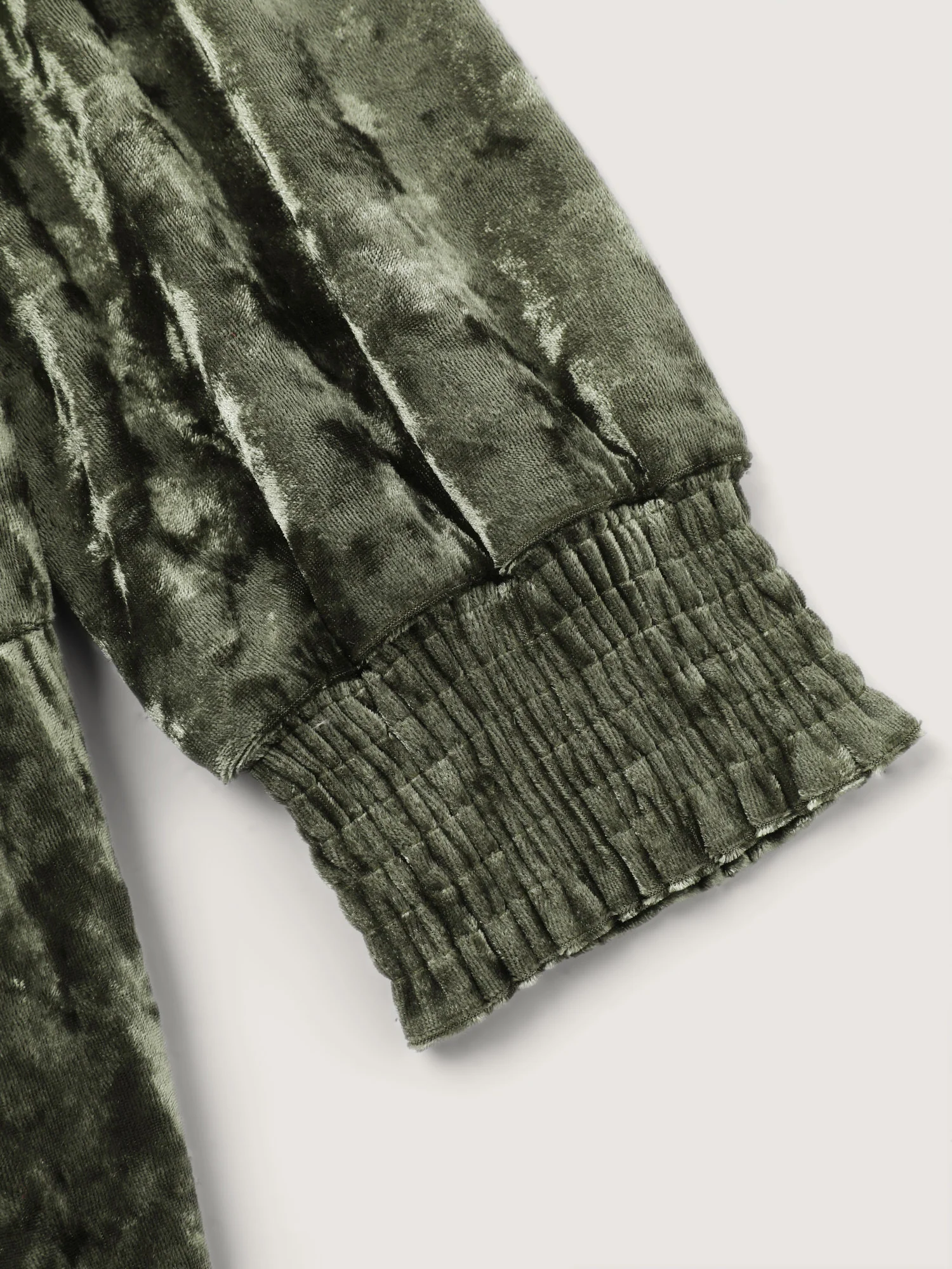 Shimmery Velvet Shirred Tiered Midi Dress - Image 6