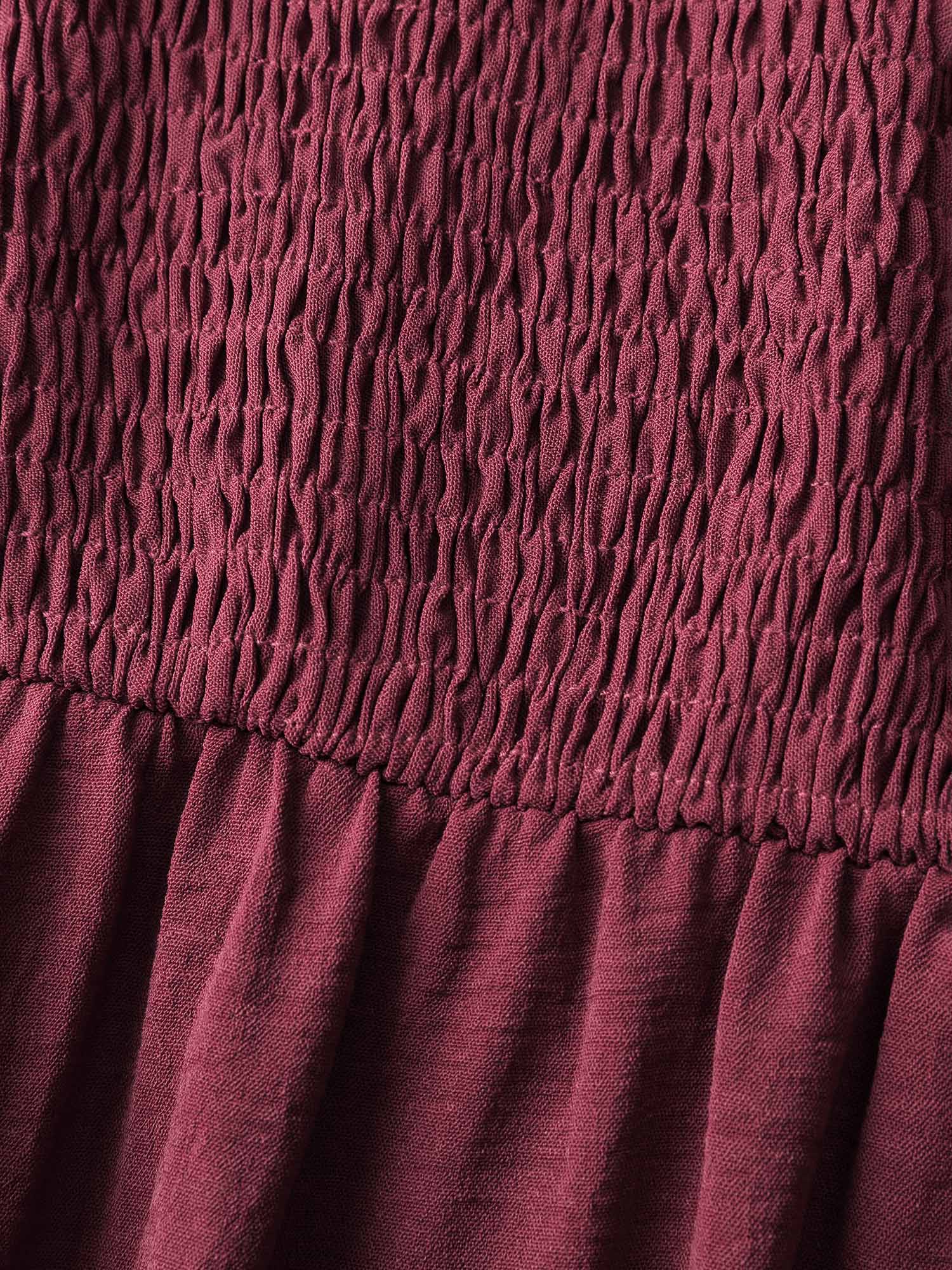 Shirred Bodice Ruffled Tiered Maxi Dress - Image 5