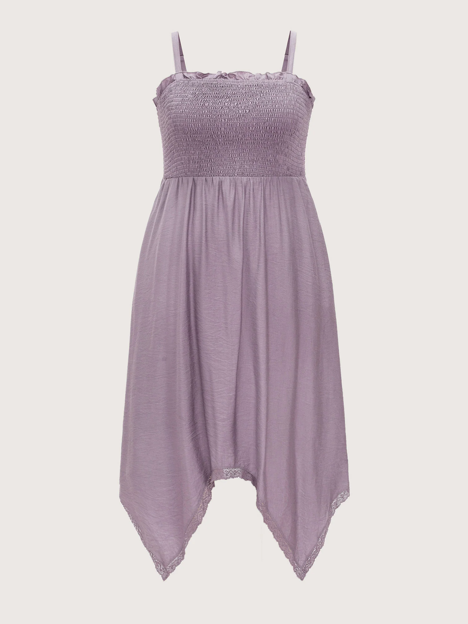 Shirred Handkerchief Hem Maxi Dress - Image 7