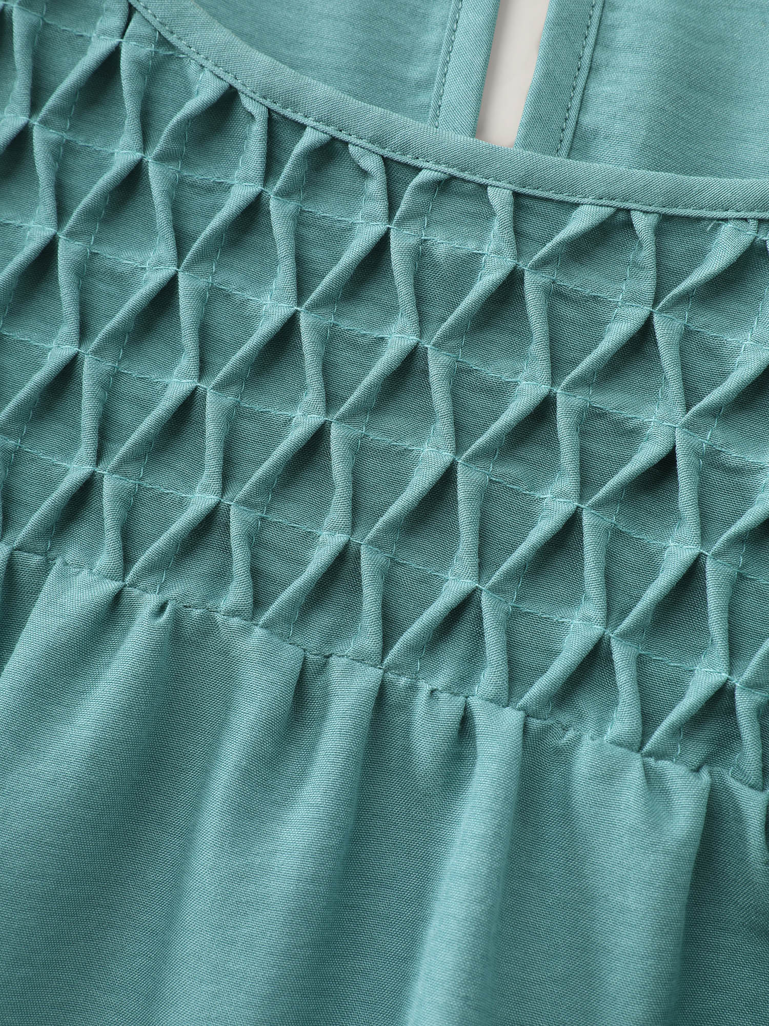 Shirred Handmade Detail Bubble Sleeve Blouse - Image 5