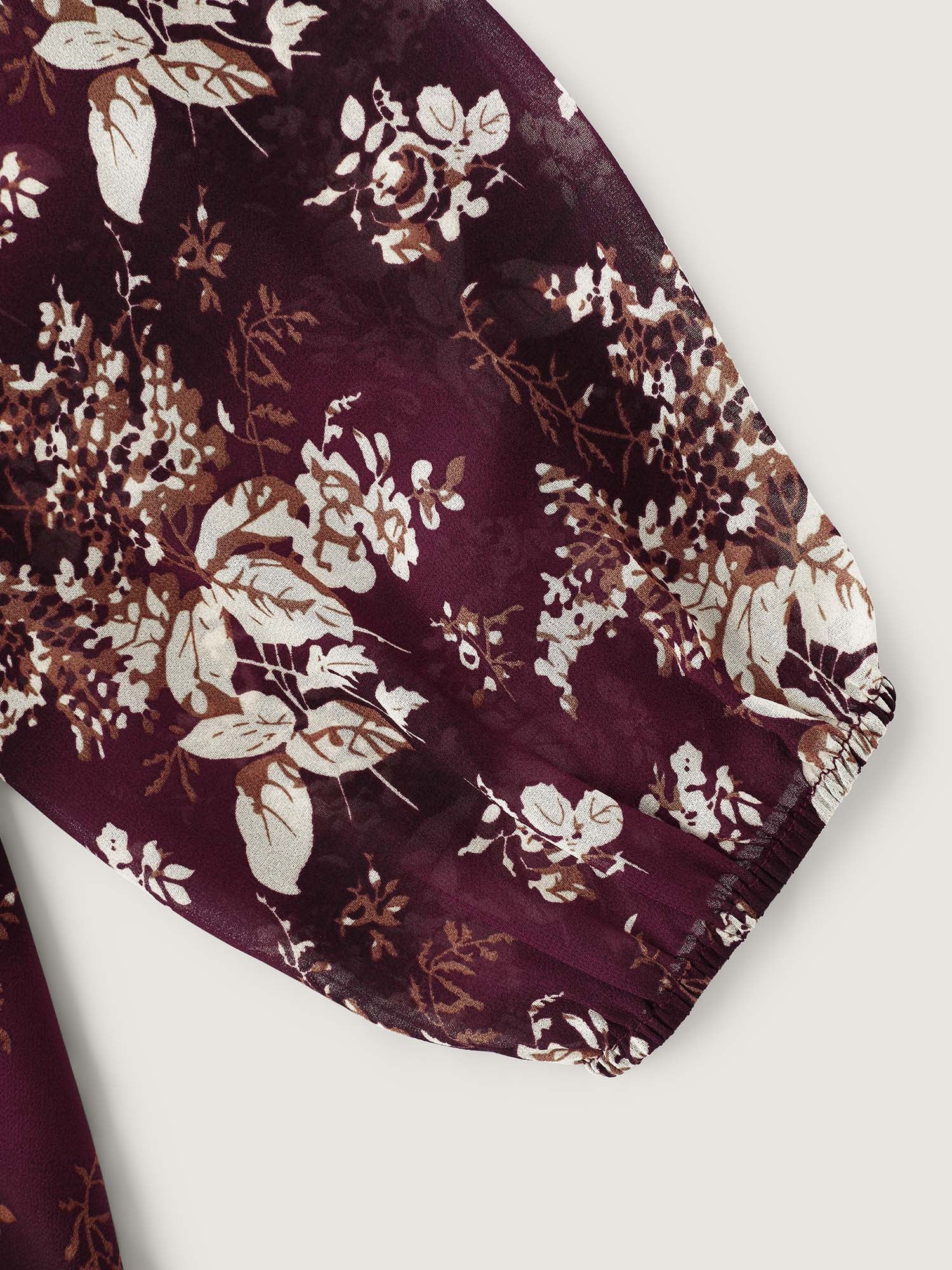 Shirred High-Waist Cinched Blouse - Image 5