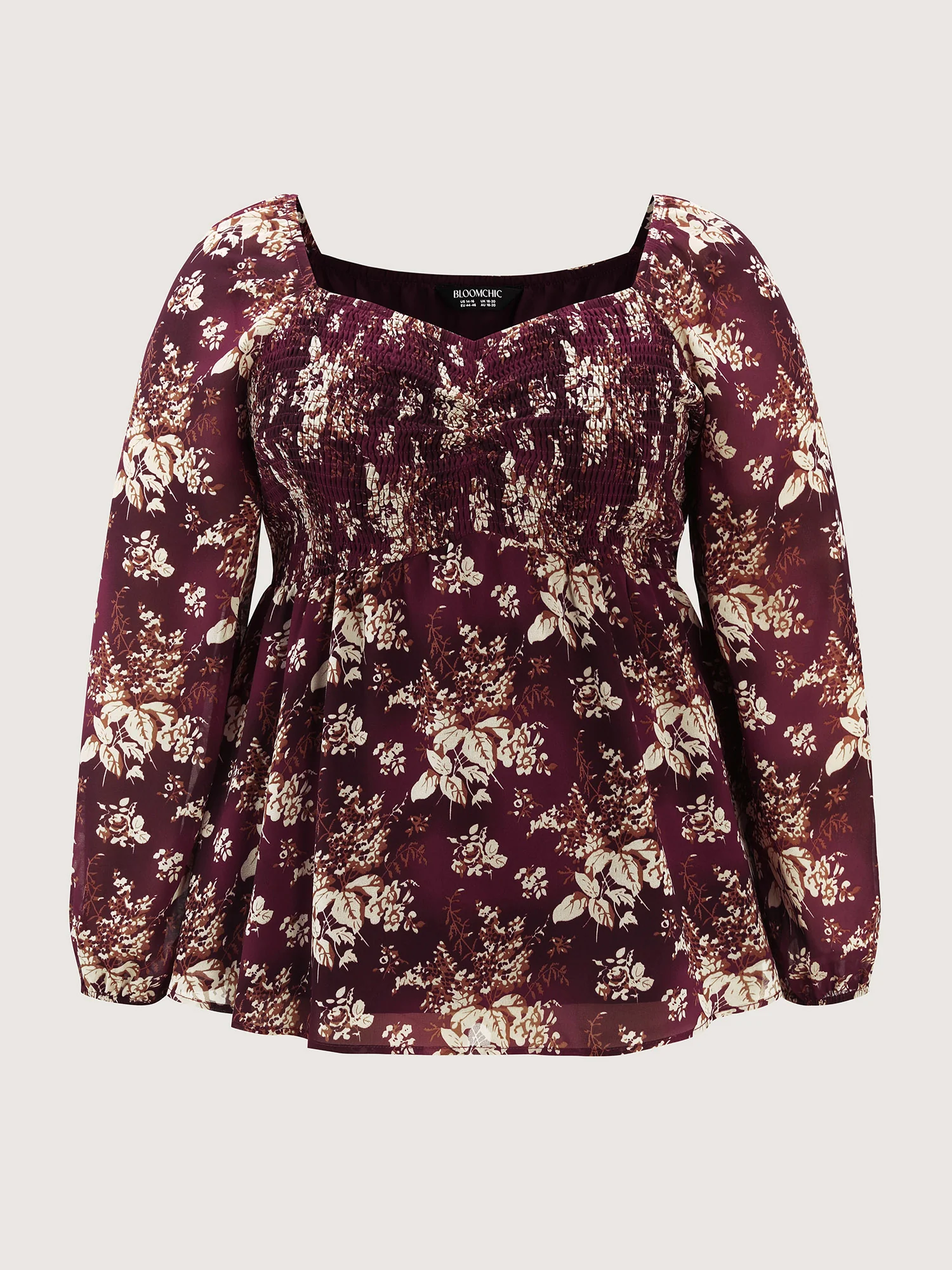 Shirred High-Waist Cinched Blouse - Image 7
