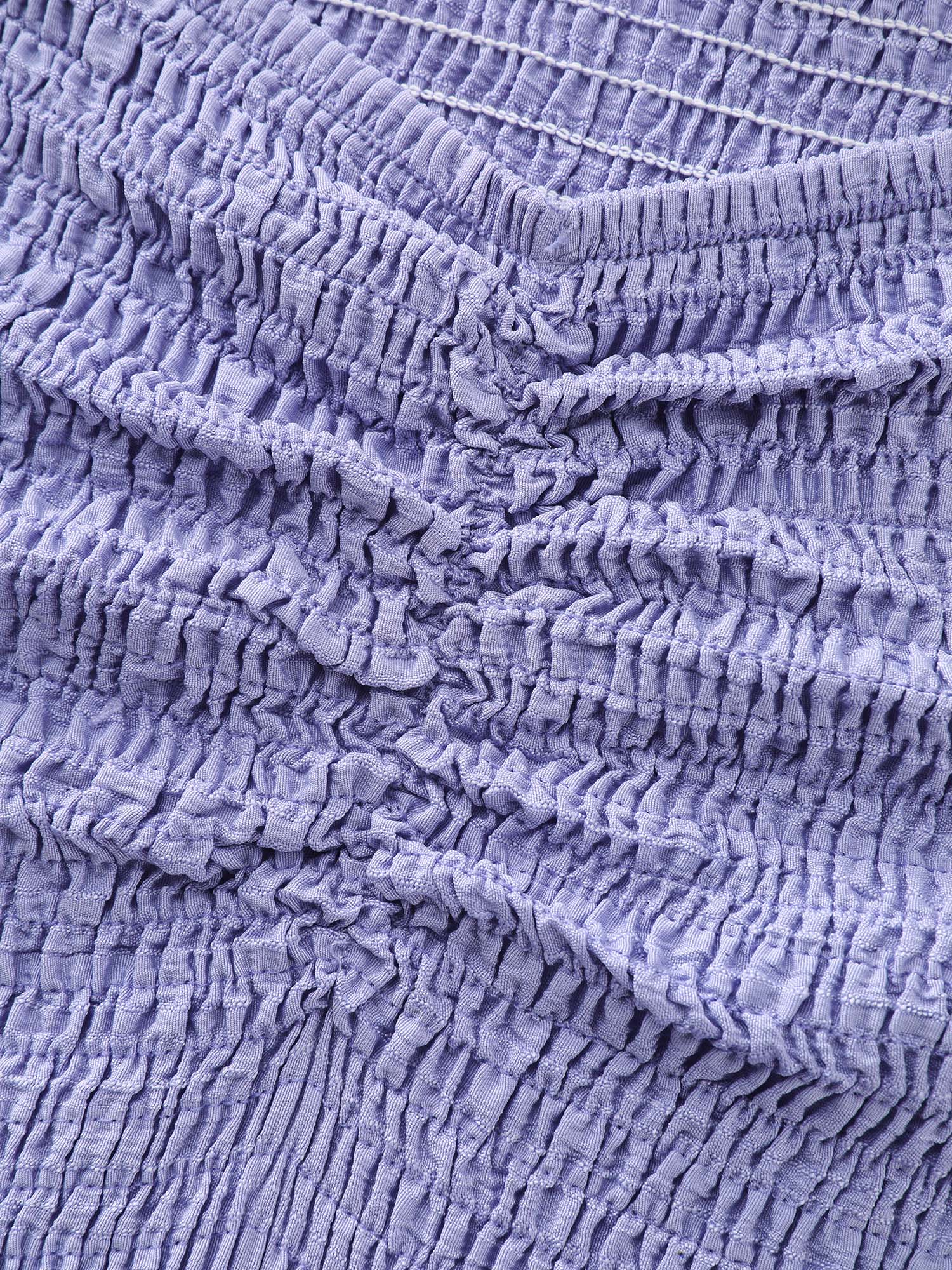 Shirred Tiered Gathered Sleeve Mini Dress - Image 6