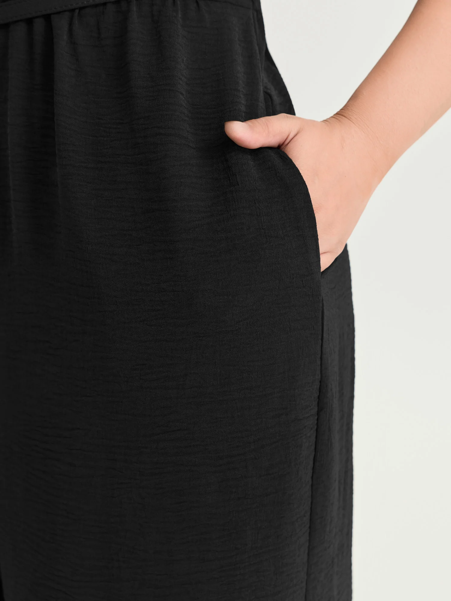 Shirred Waist-Defining Flowy Jumpsuit - Image 3
