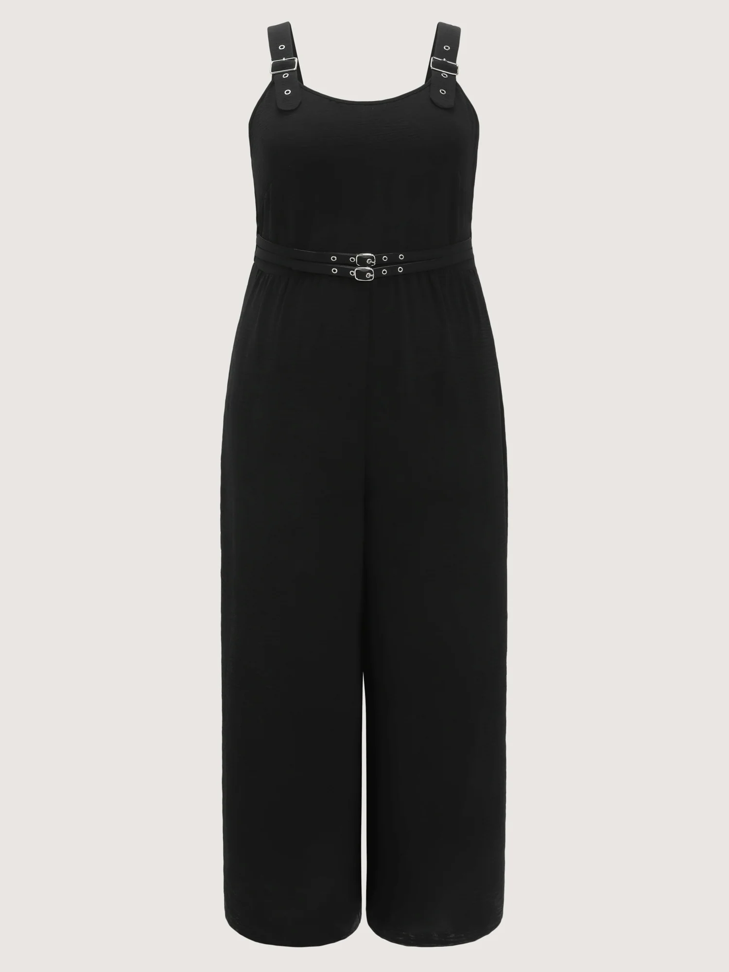 Shirred Waist-Defining Flowy Jumpsuit - Image 7