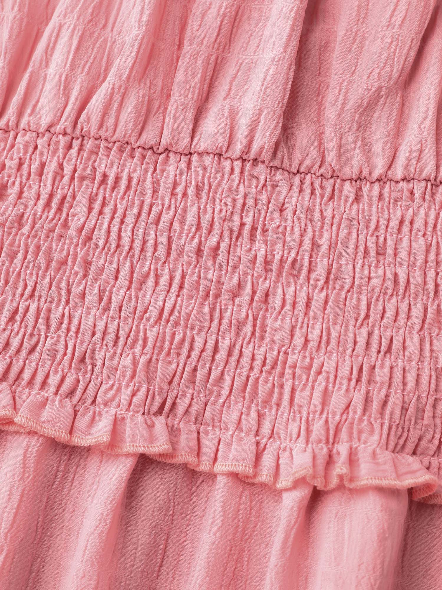 Shirred Waist Off-Shoulder Tiered Maxi Dress - Image 6