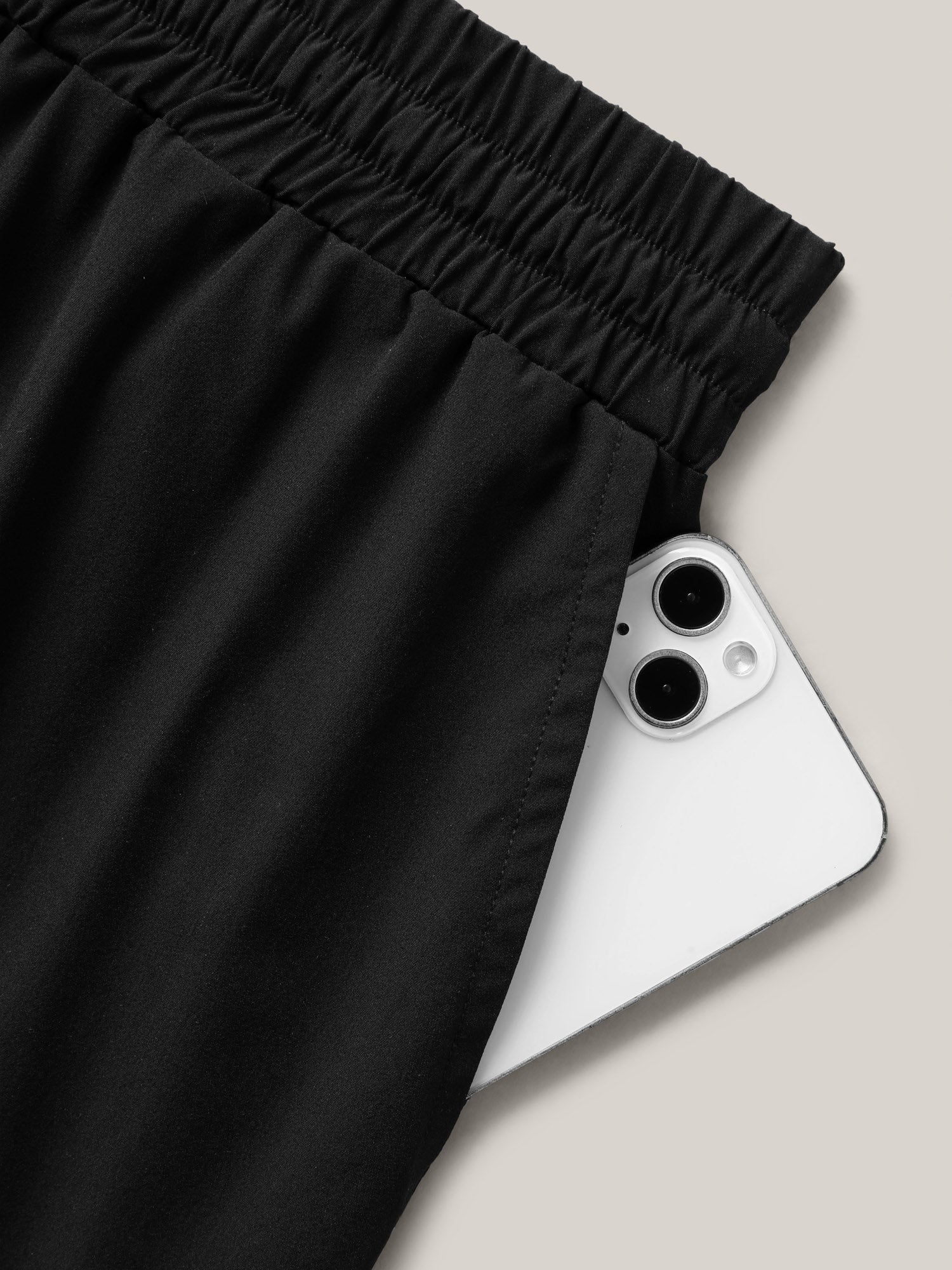 Shirred Waist Tie Straight-Leg Crop Pants - Image 7