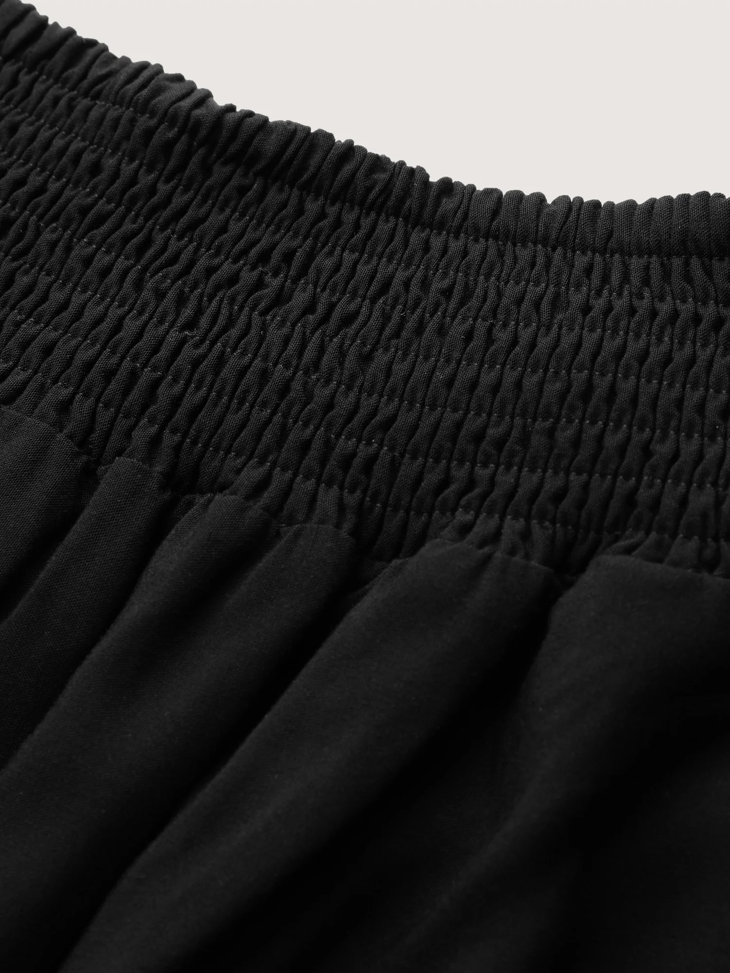 Shirred Wide Waistband Asymmetrical Skirt - Image 6