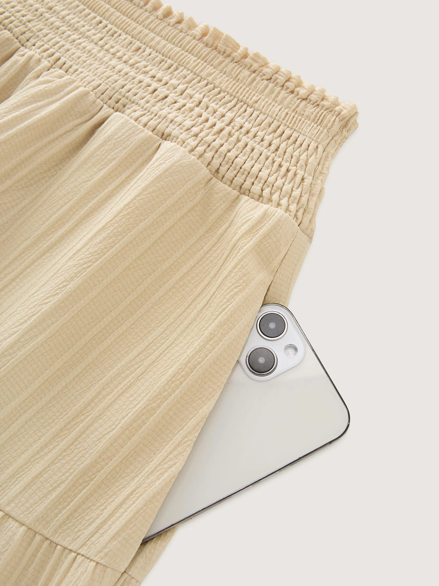Shirred Wide Waistband Tiered Maxi Skirt - Image 6