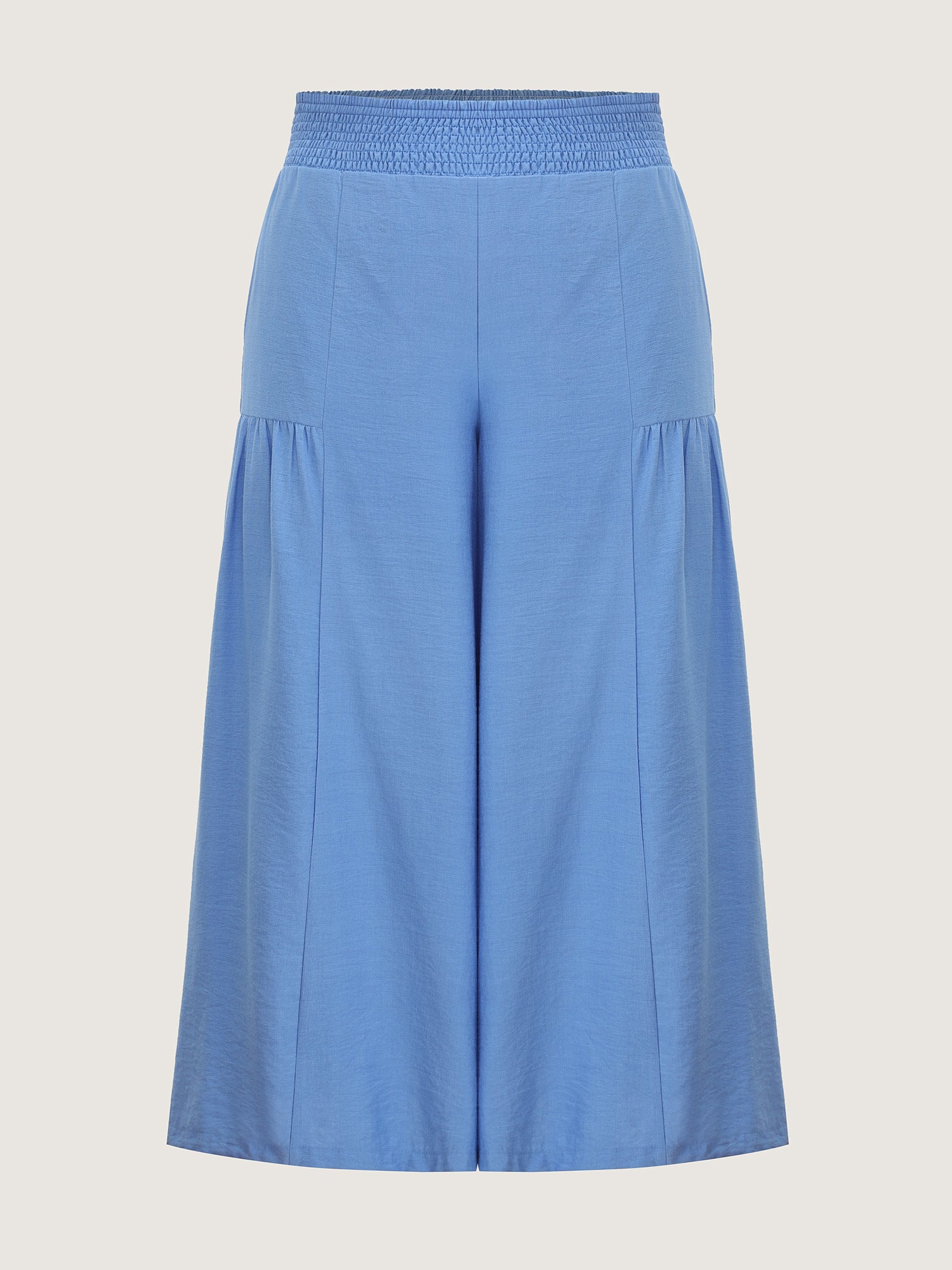 Shirred Wide Waistband Tiered Pants - Image 8