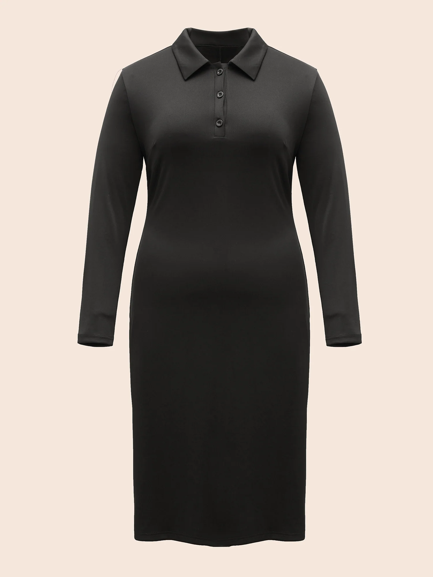 Shirt Collar Button Up Midi Dress - Image 6