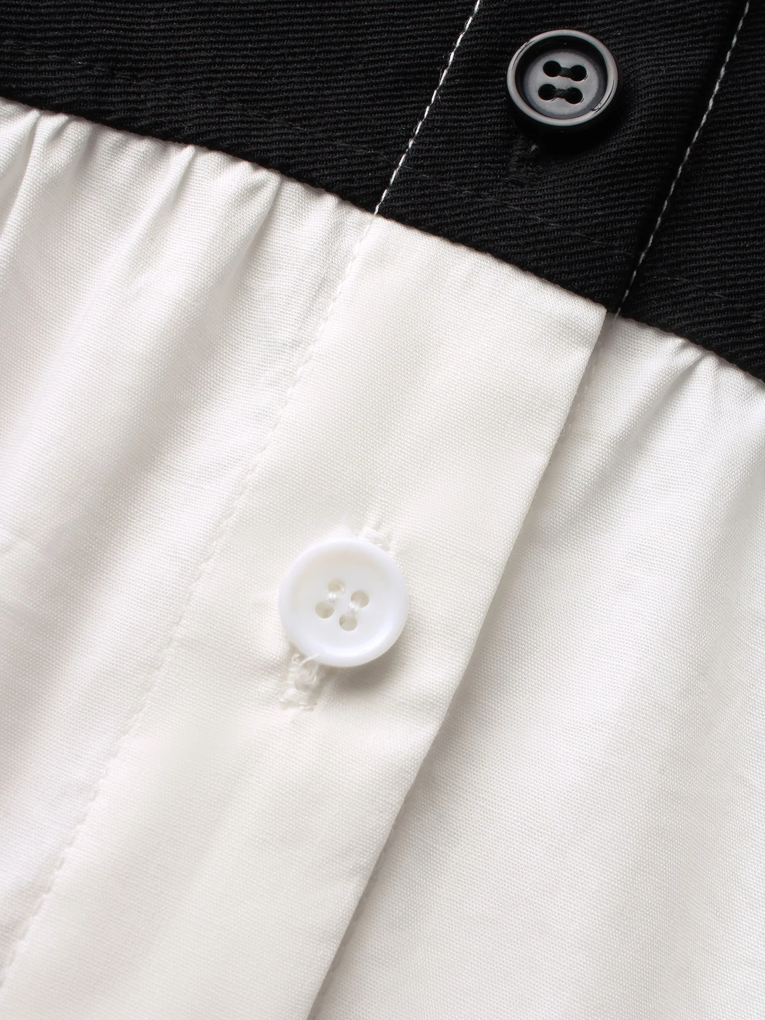 Shirt Collar Contrast Patchwork Shirt - Image 7