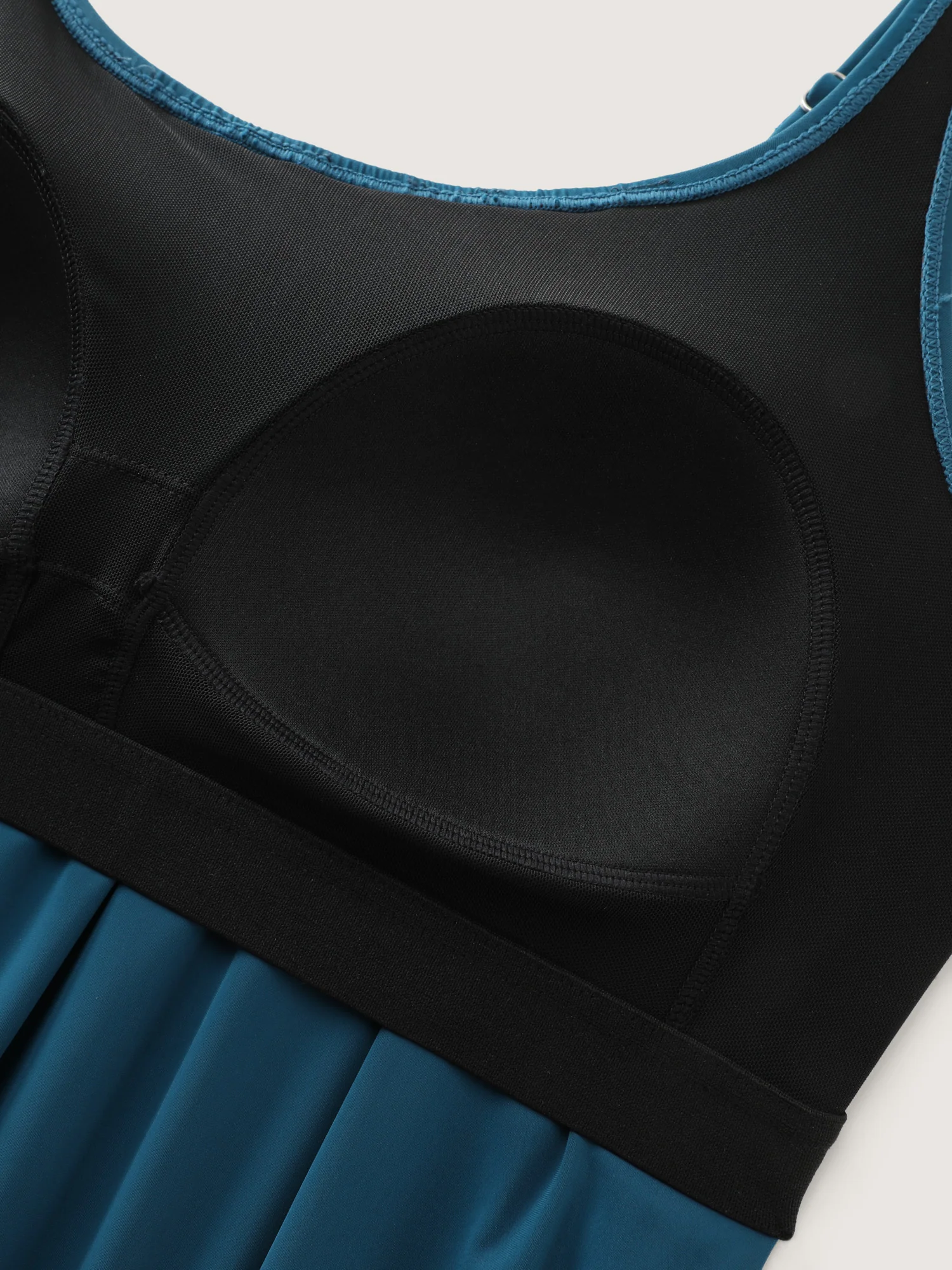 Shrink Pleat Pockets Swim Romper - Image 7