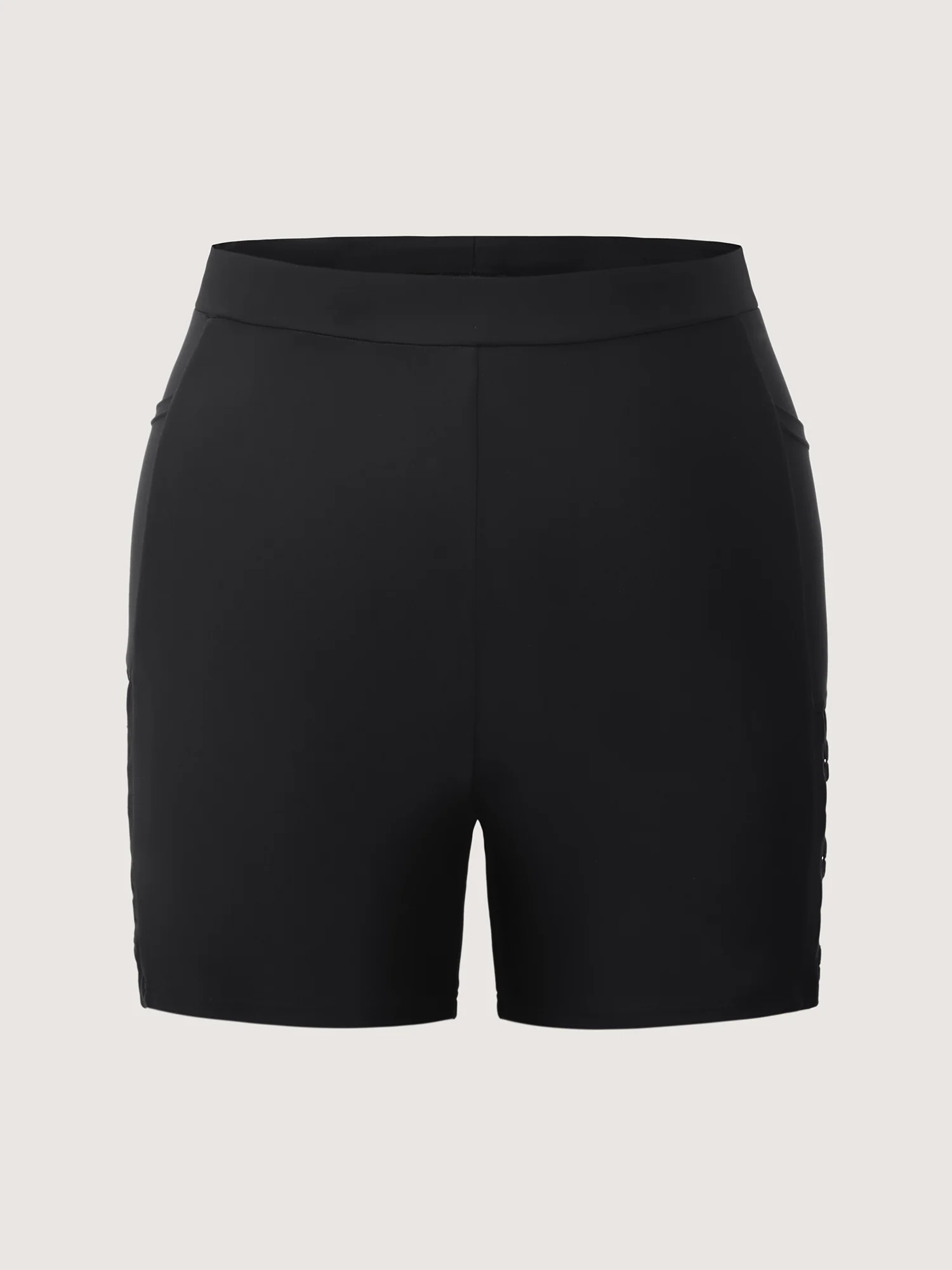 Side Cut-Out Detail Pockets Swim Shorts - Image 7