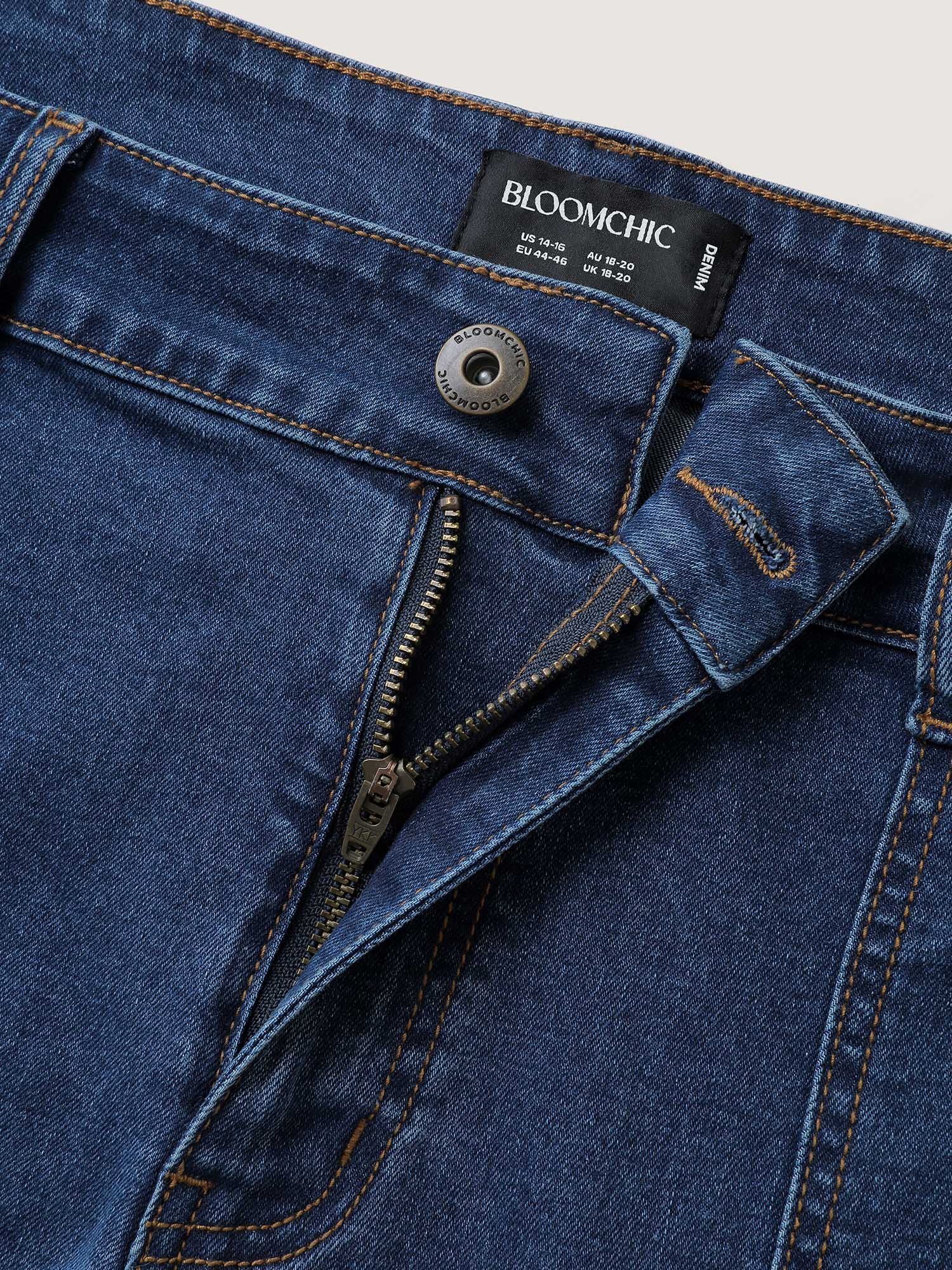 Side Pockets Wide-Leg Jeans - Image 5