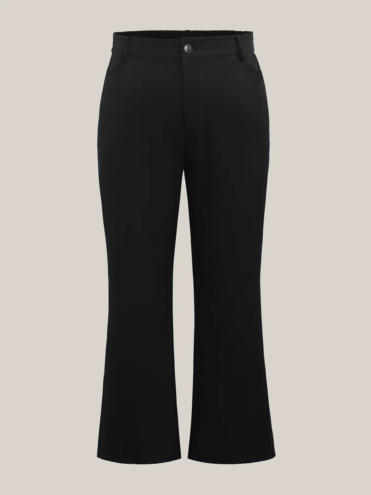 Side Slit Plain Bootcut Pants - Image 7