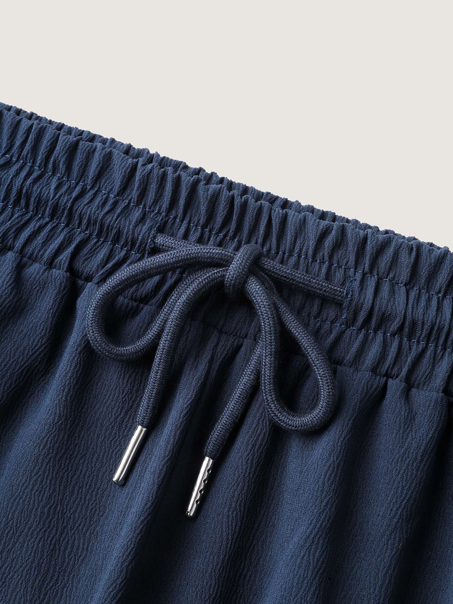 Side Slit Waist-Drawstring Jogger Pants - Image 7