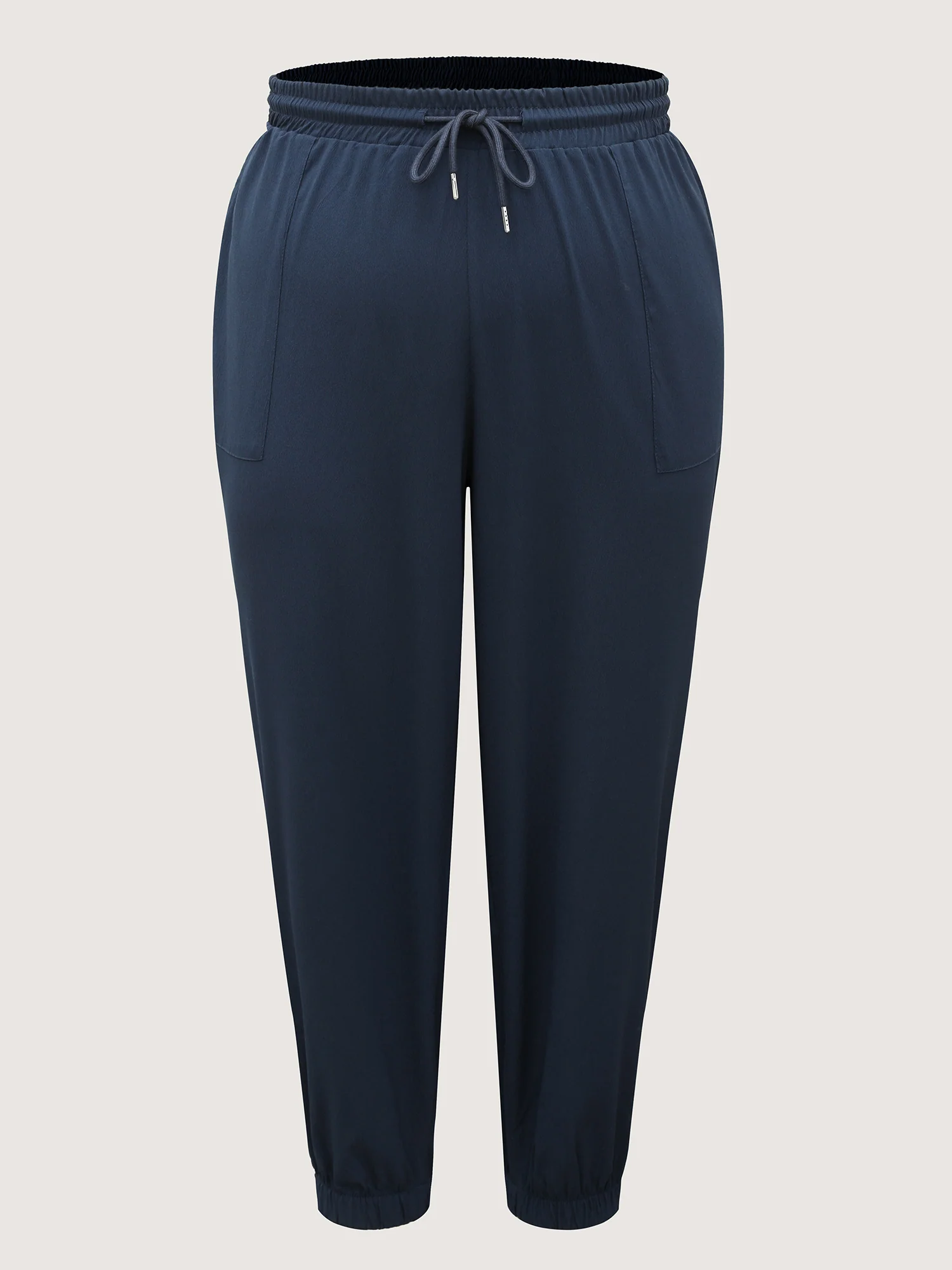 Side Slit Waist-Drawstring Jogger Pants - Image 9