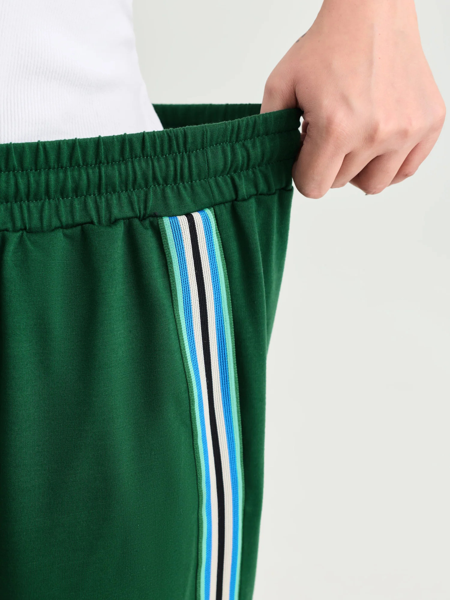 Side Striped Stretchy Waist Track Pants - Image 4