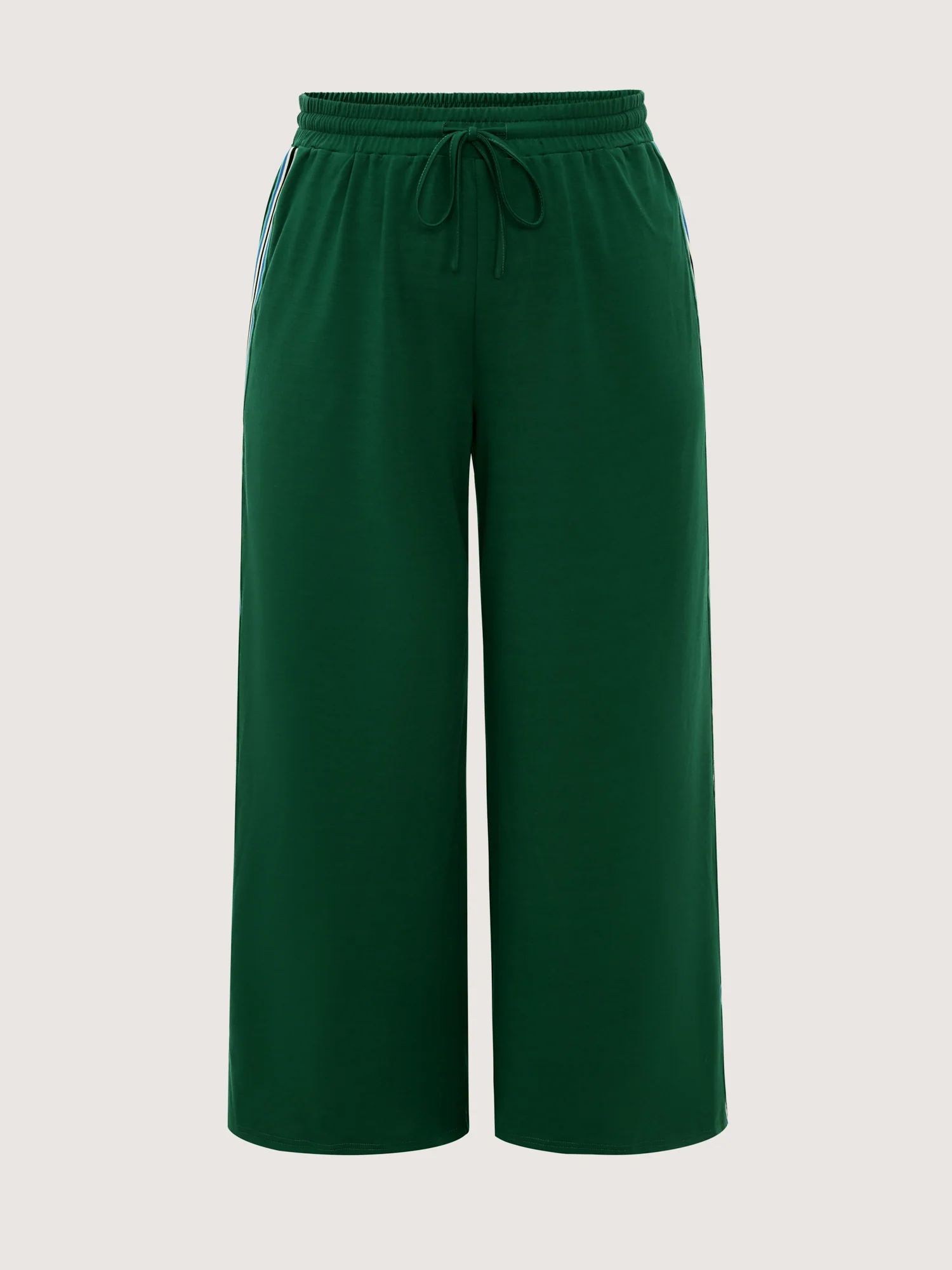 Side Striped Stretchy Waist Track Pants - Image 6
