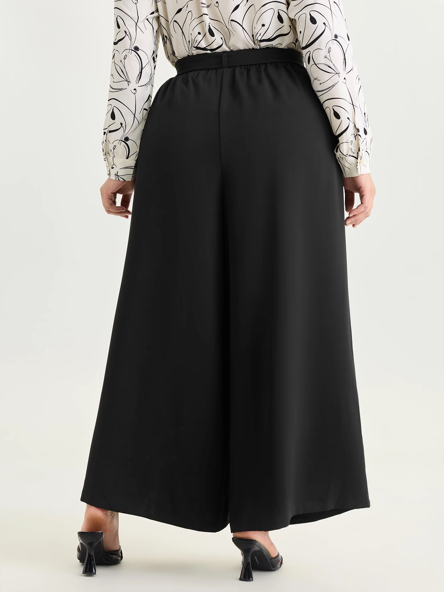 Side-Tie Wide-Leg Pants - Image 6