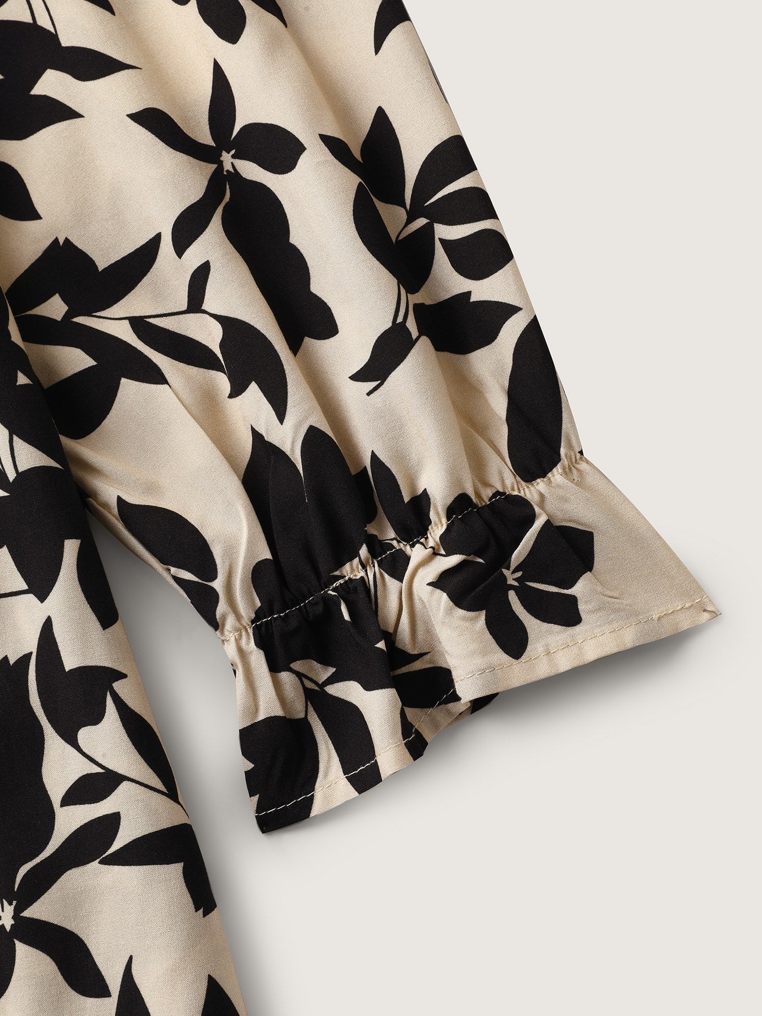 Silhouette Floral Neck-Tie Midi Dress - Image 6