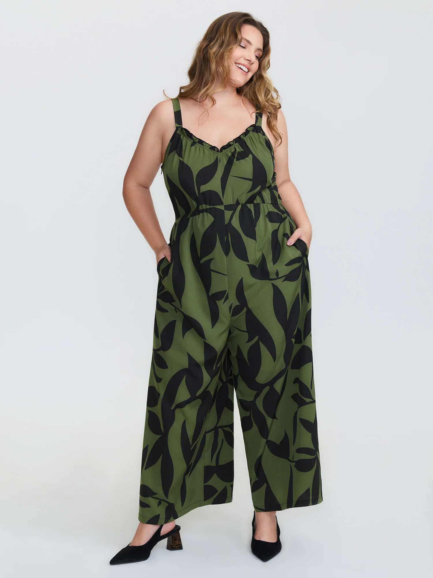 Silhouette Floral Print Sweetheart Jumpsuit - Image 10