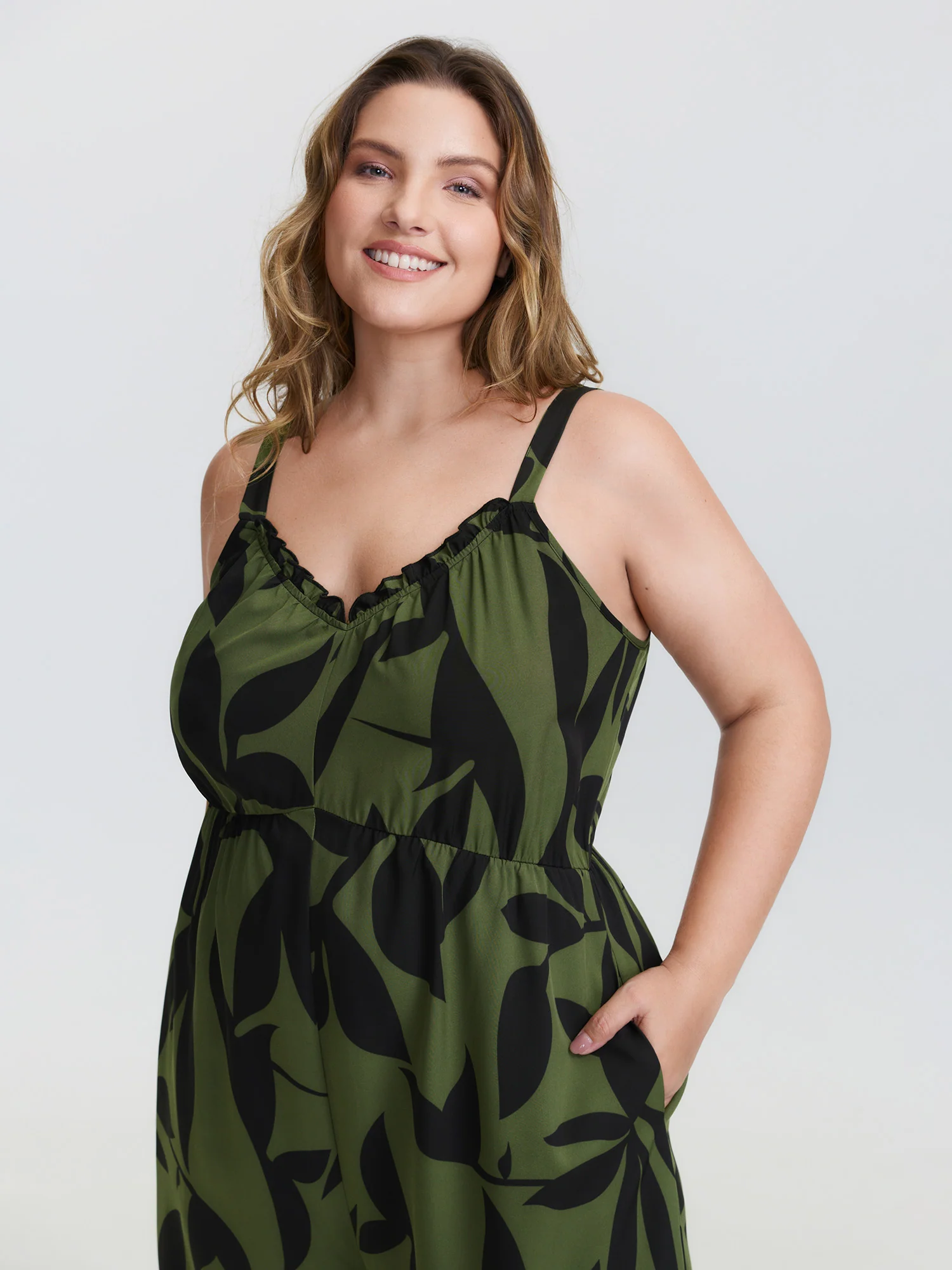 Silhouette Floral Print Sweetheart Jumpsuit - Image 11