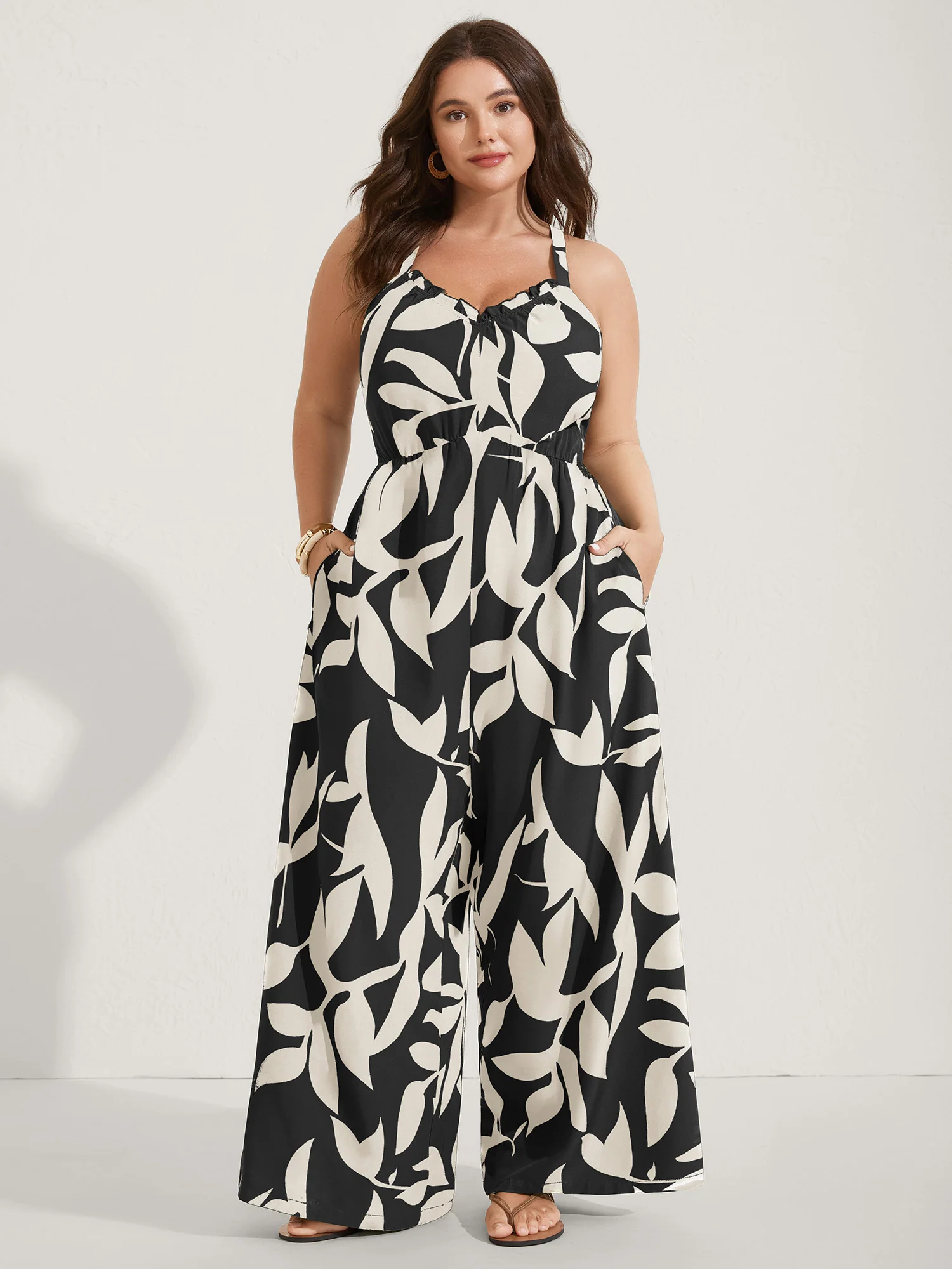 Silhouette Floral Print Sweetheart Jumpsuit - Image 18