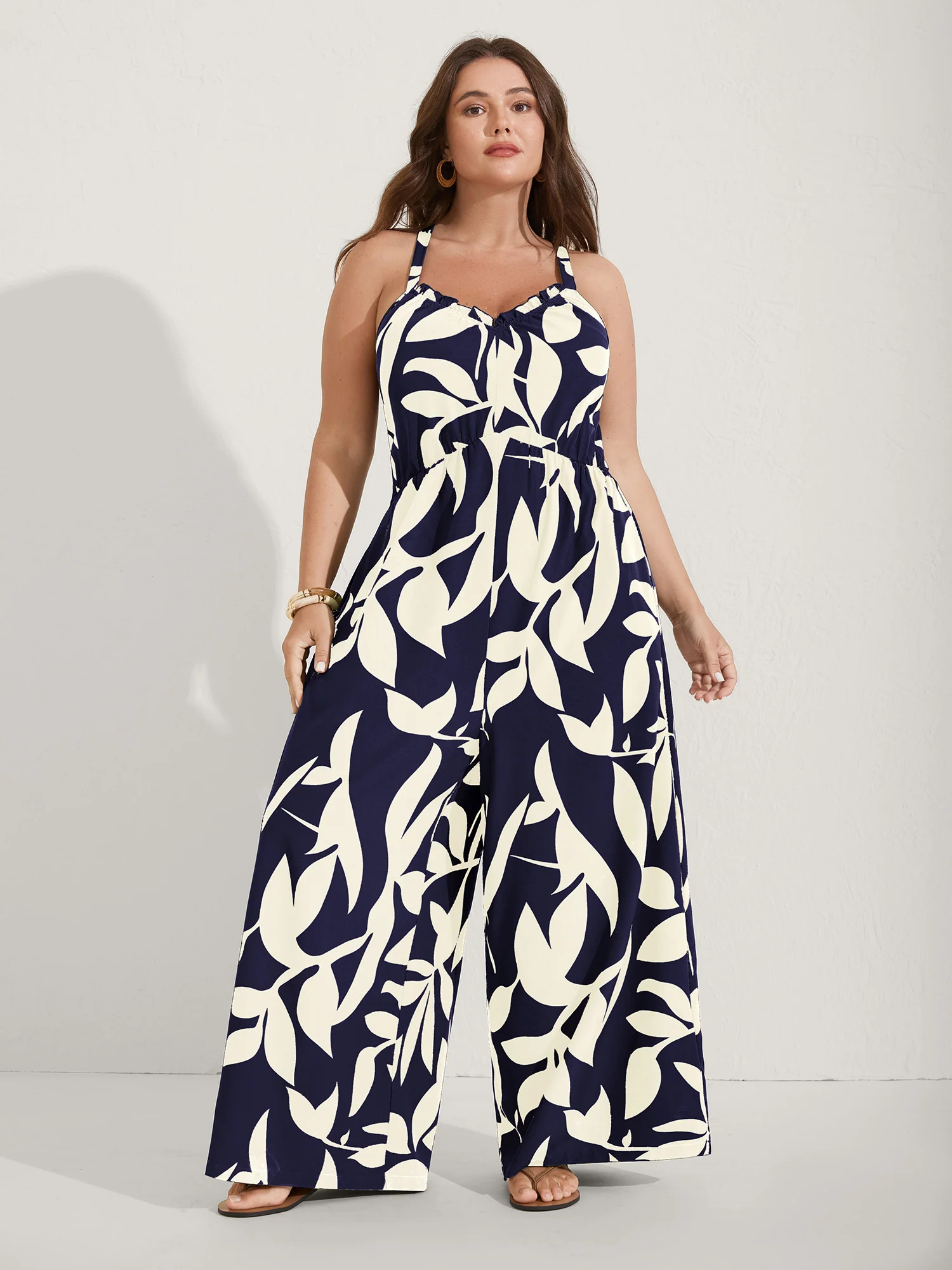 Silhouette Floral Print Sweetheart Jumpsuit - Image 20