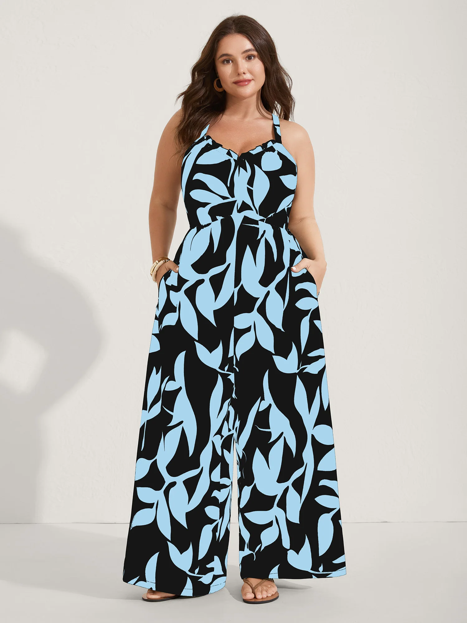 Silhouette Floral Print Sweetheart Jumpsuit - Image 3