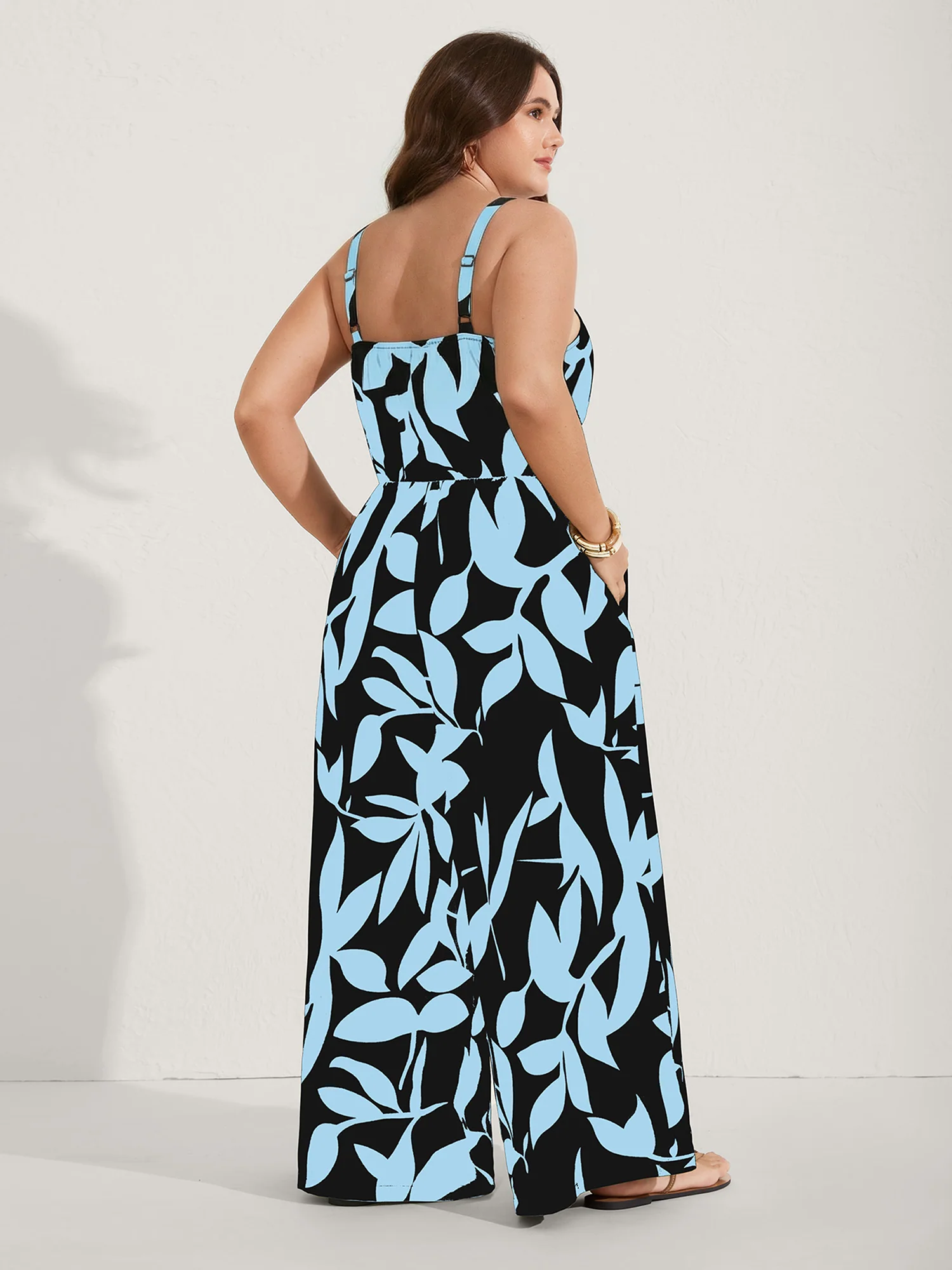Silhouette Floral Print Sweetheart Jumpsuit - Image 4