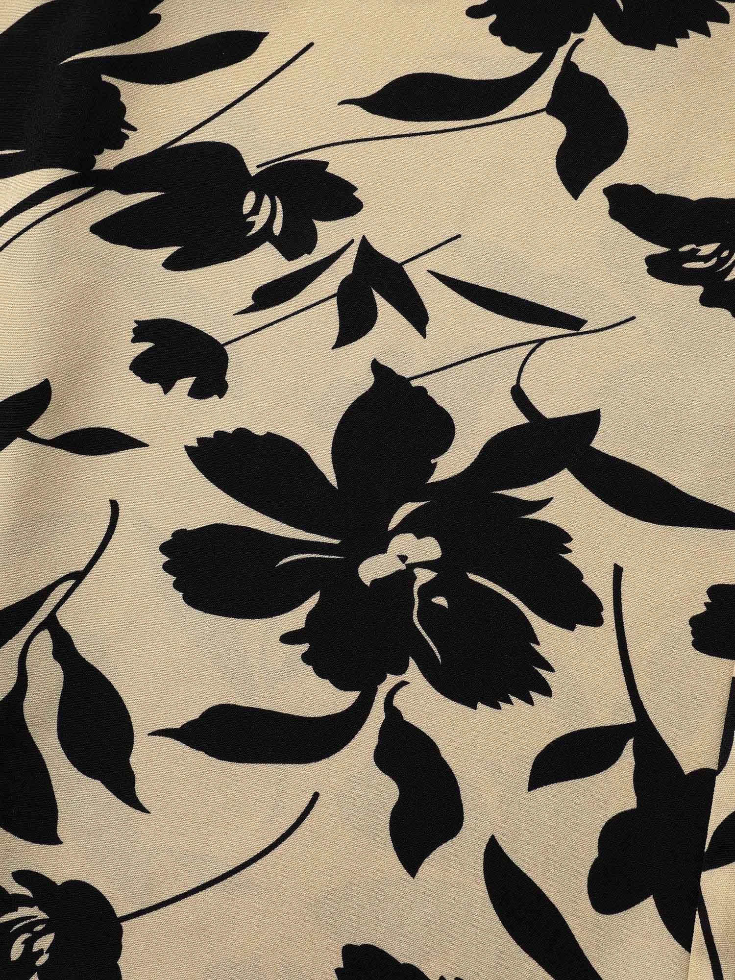 Silhouette Floral Print Ties Side Seam Pocket Pants - Image 5