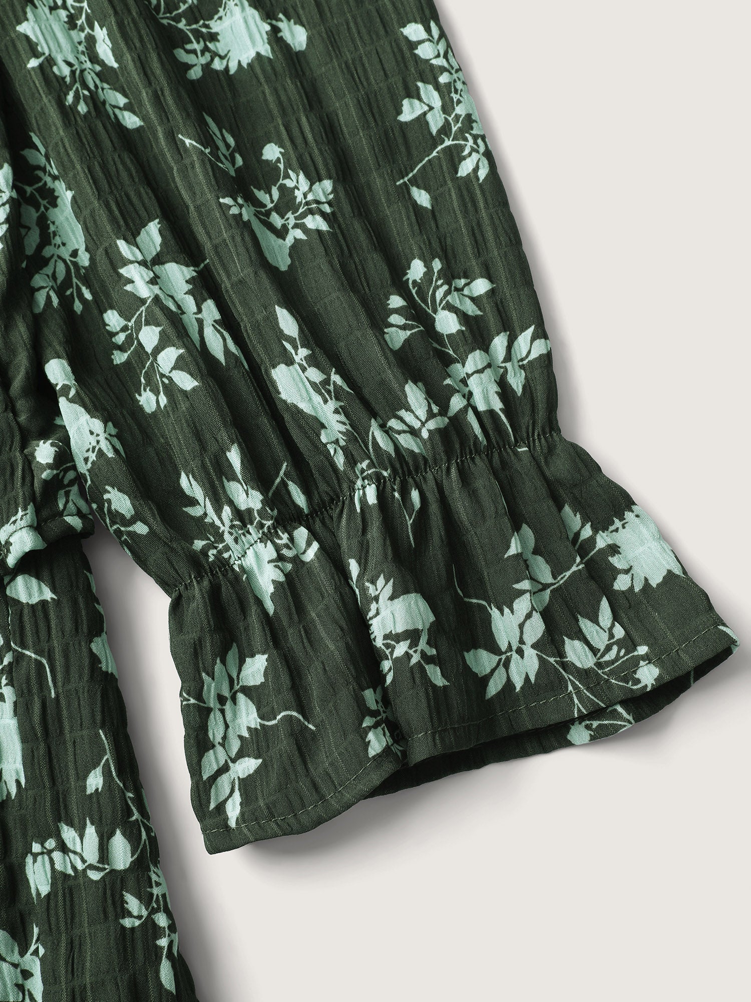 Silhouette Flower Tiered Belted Maxi Dress - Image 5