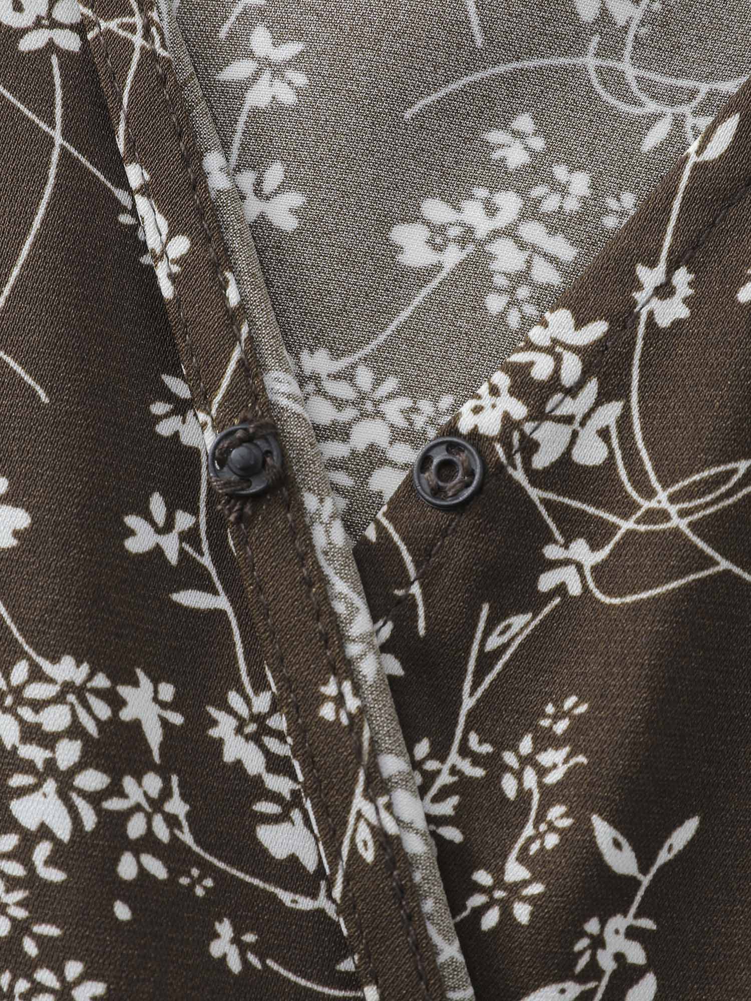 Silohuette Flower V-Neck Blouse - Image 6