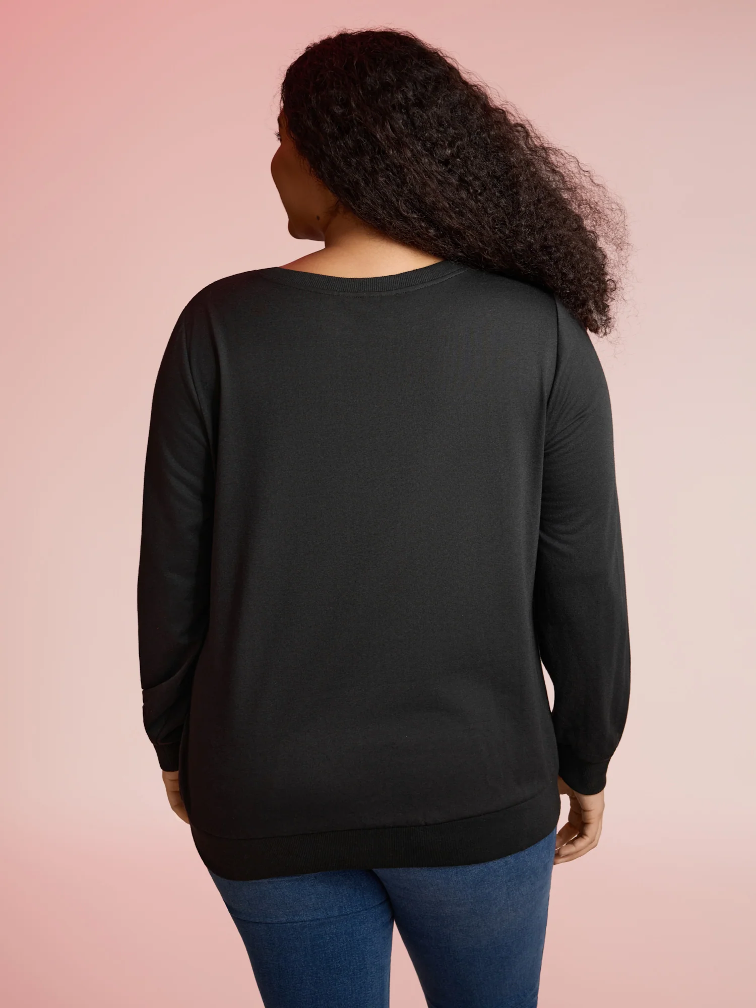 Skeleton Embroidered Crew Neck Sweatshirt - Image 4