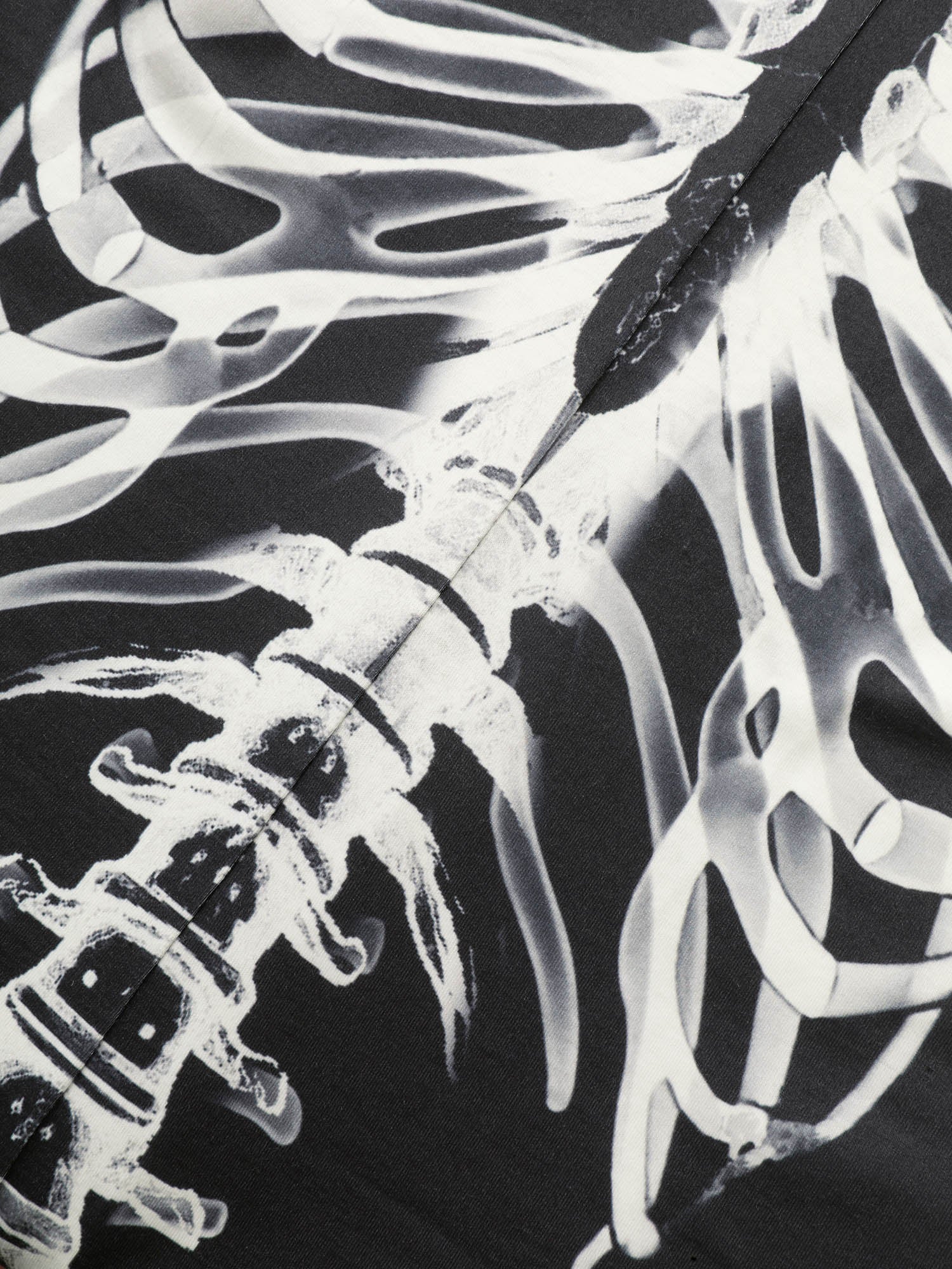 Skeleton Printed Off-Sleeves Jumpsuit - Image 5