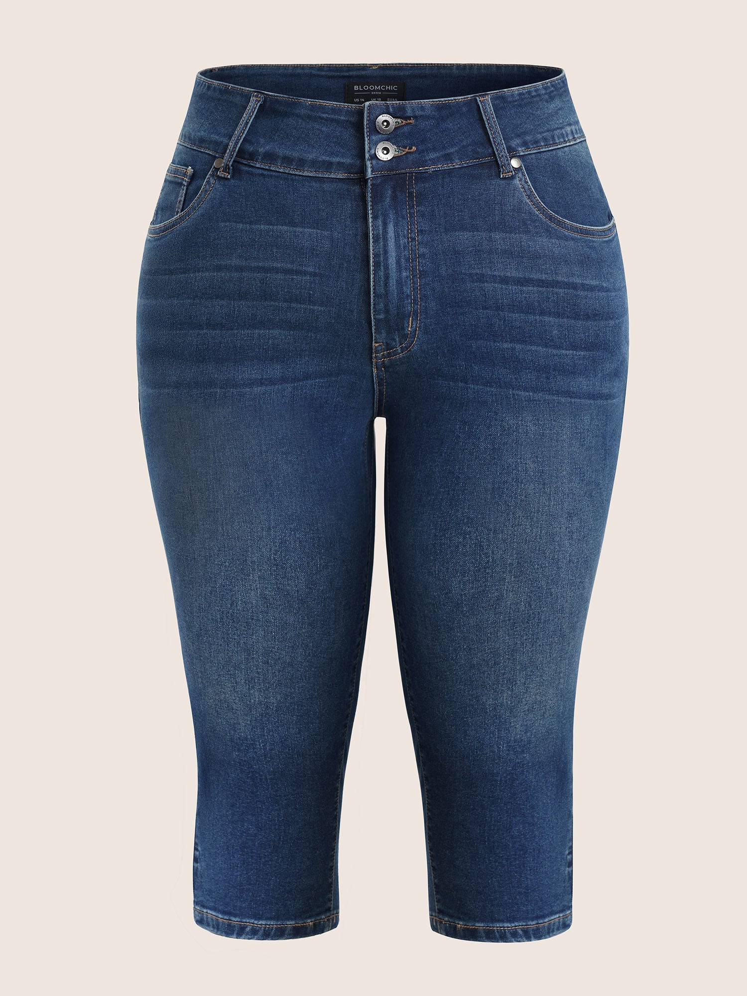 Skinny Below The Knees Pocket Jeans - Image 6