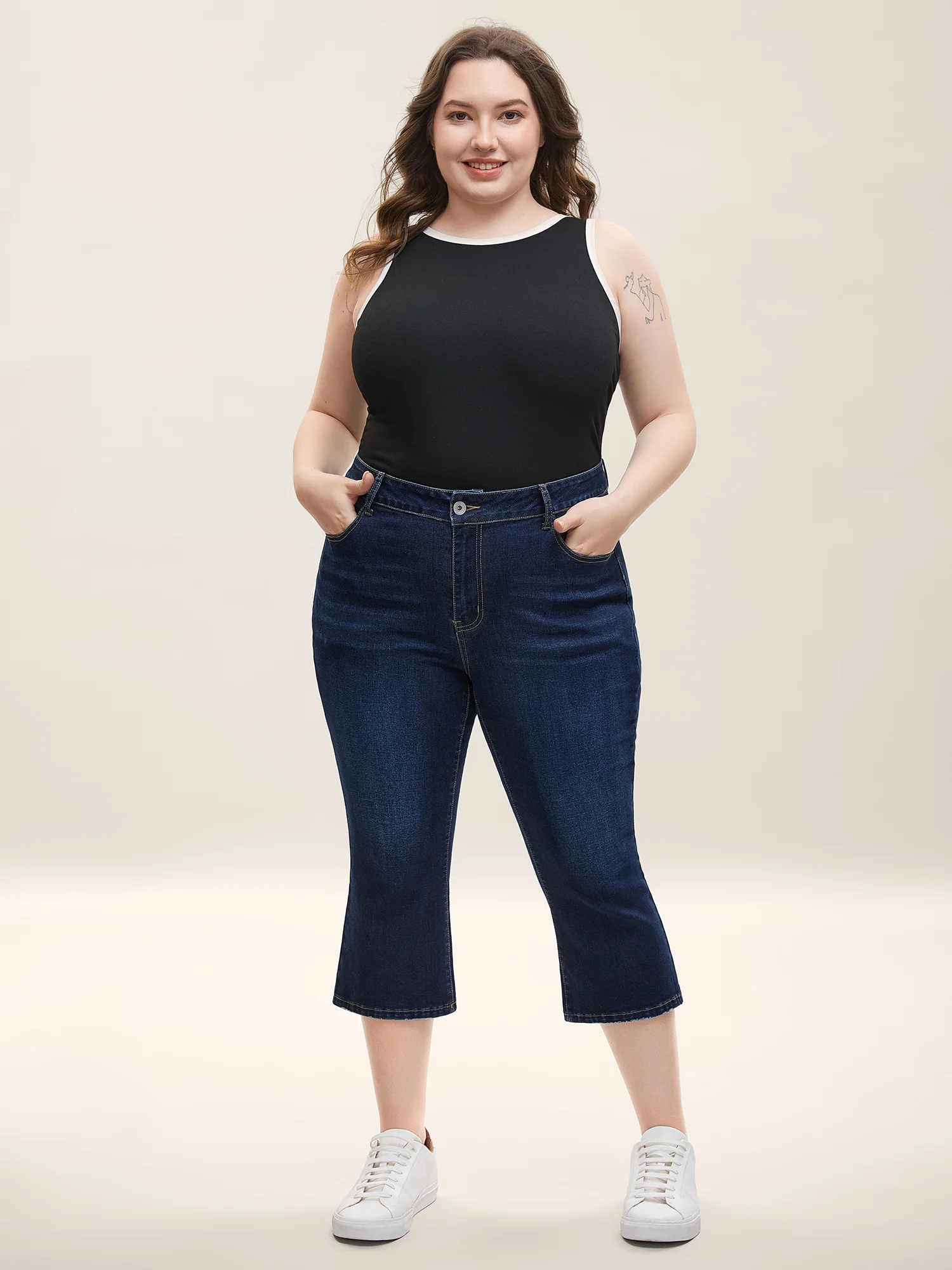 Skinny-Fit Cropped Mid-Rise Jeans - Image 2
