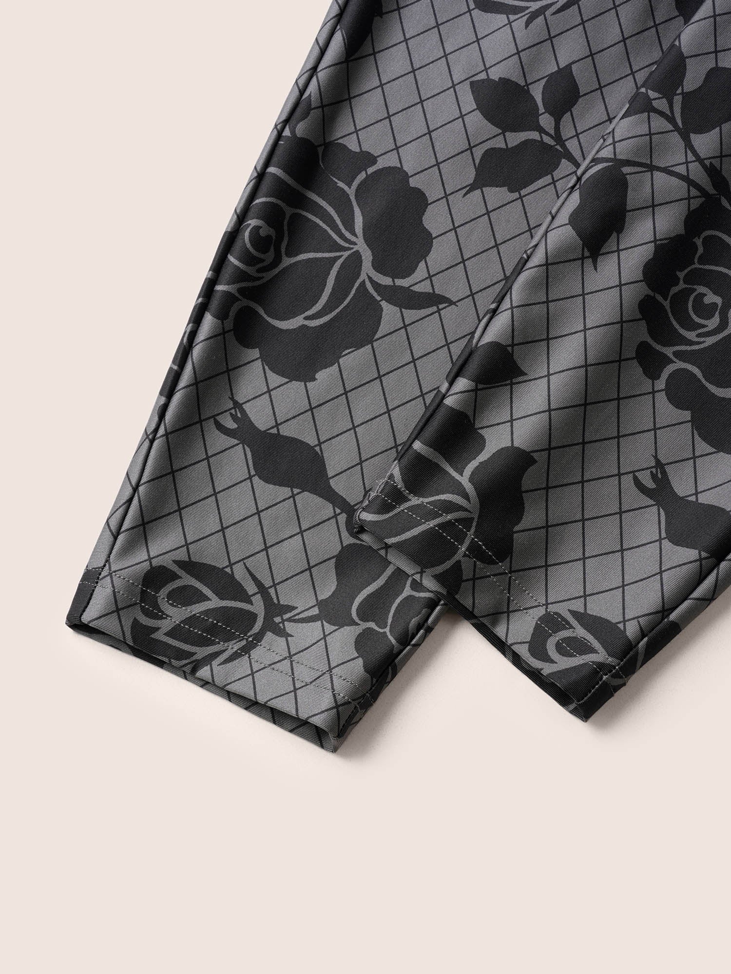 Skinny Rose Print High Rise Leggings - Image 6