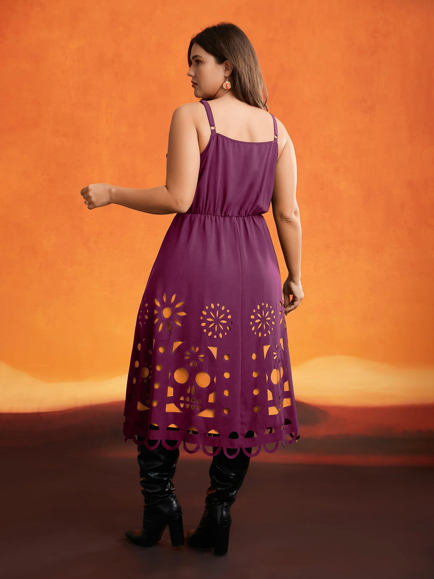 Skull Burnout Cami Midi Dress - Image 15