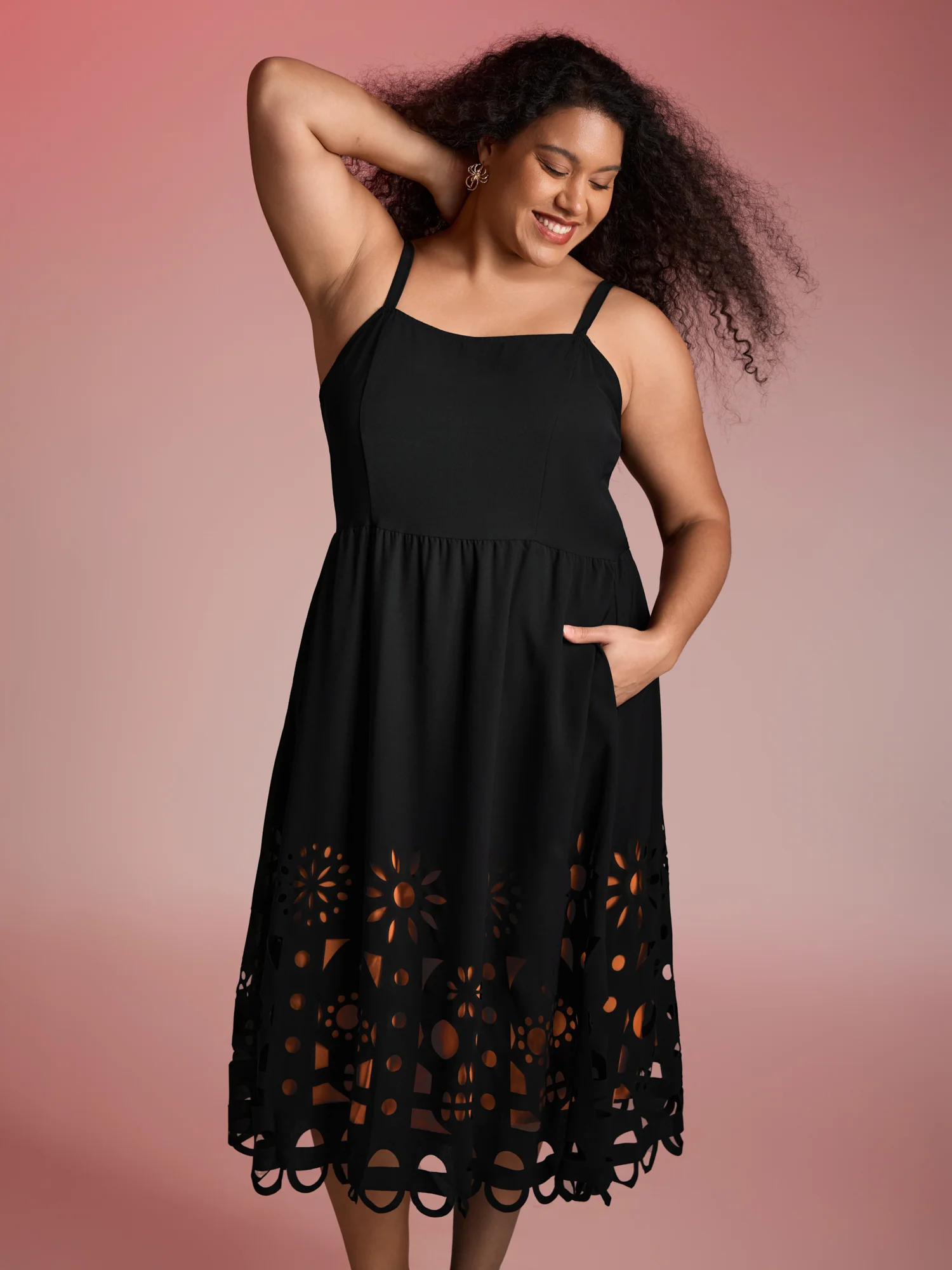 Skull Burnout Cami Midi Dress - Image 2