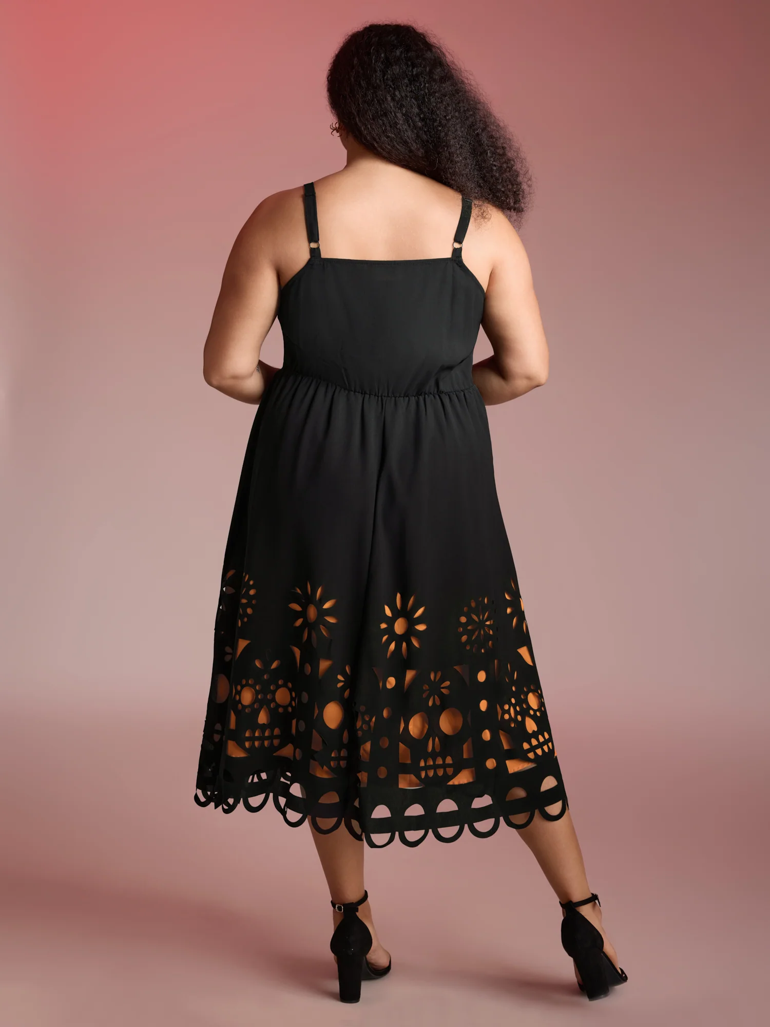 Skull Burnout Cami Midi Dress - Image 4