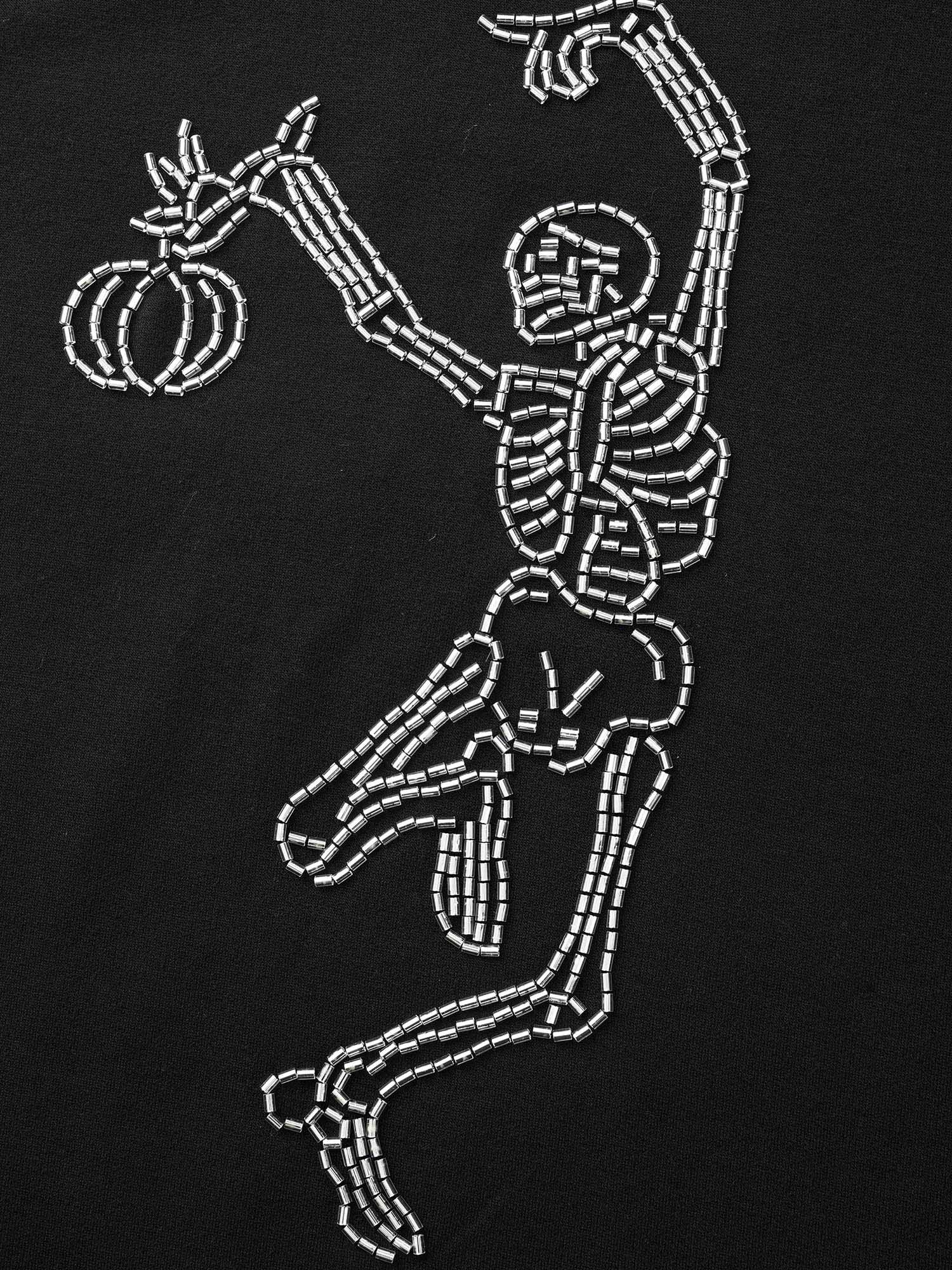 Skull Embellished Raglan Sweatshirt - Image 7