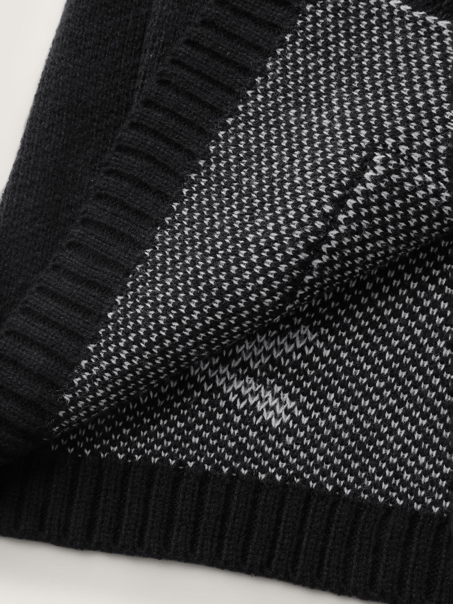 Skull Print Shawl Collar Knit Cardigan - Image 7