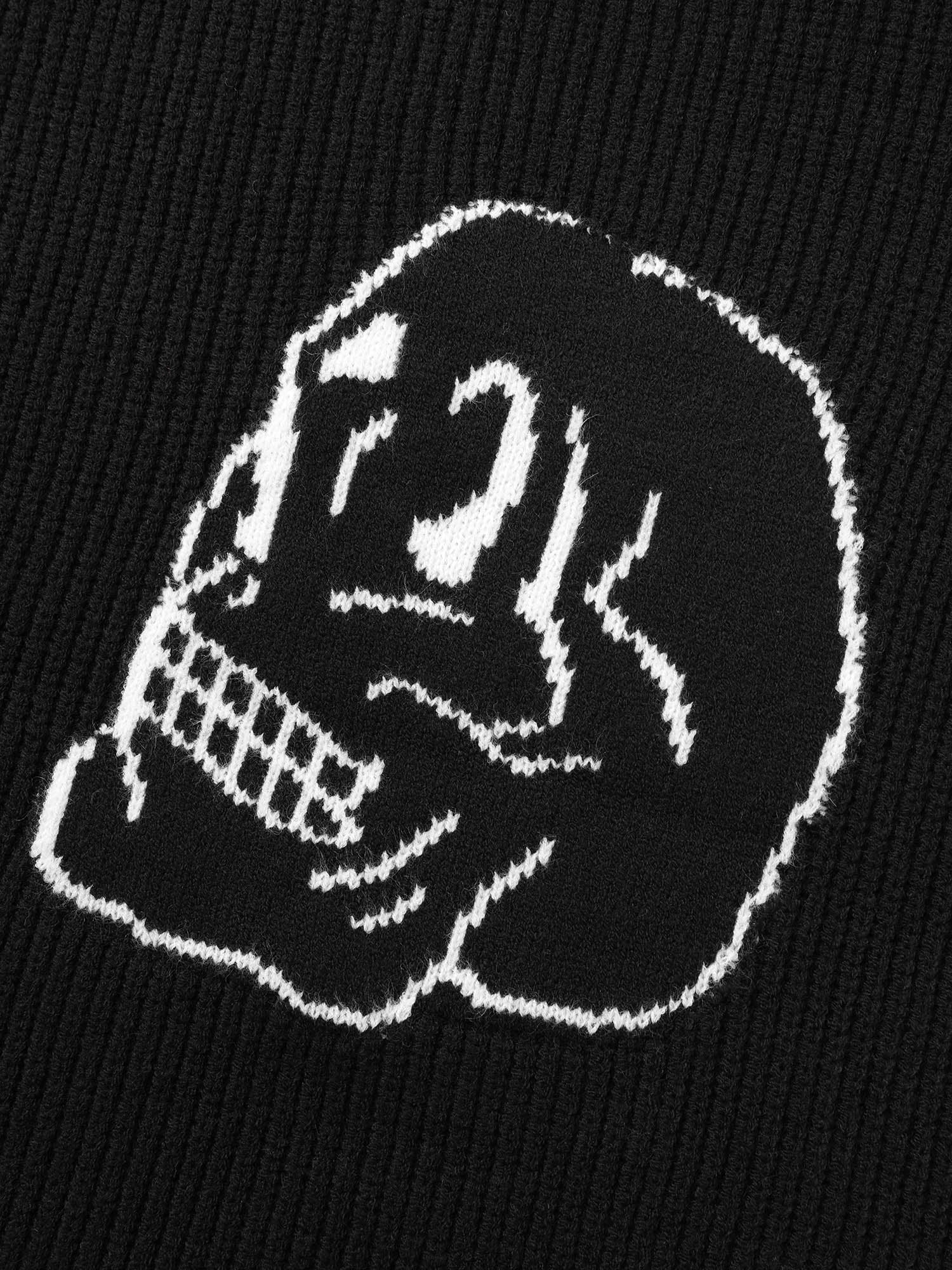 Skull Printed Balloon Sleeves Pullover - Image 6
