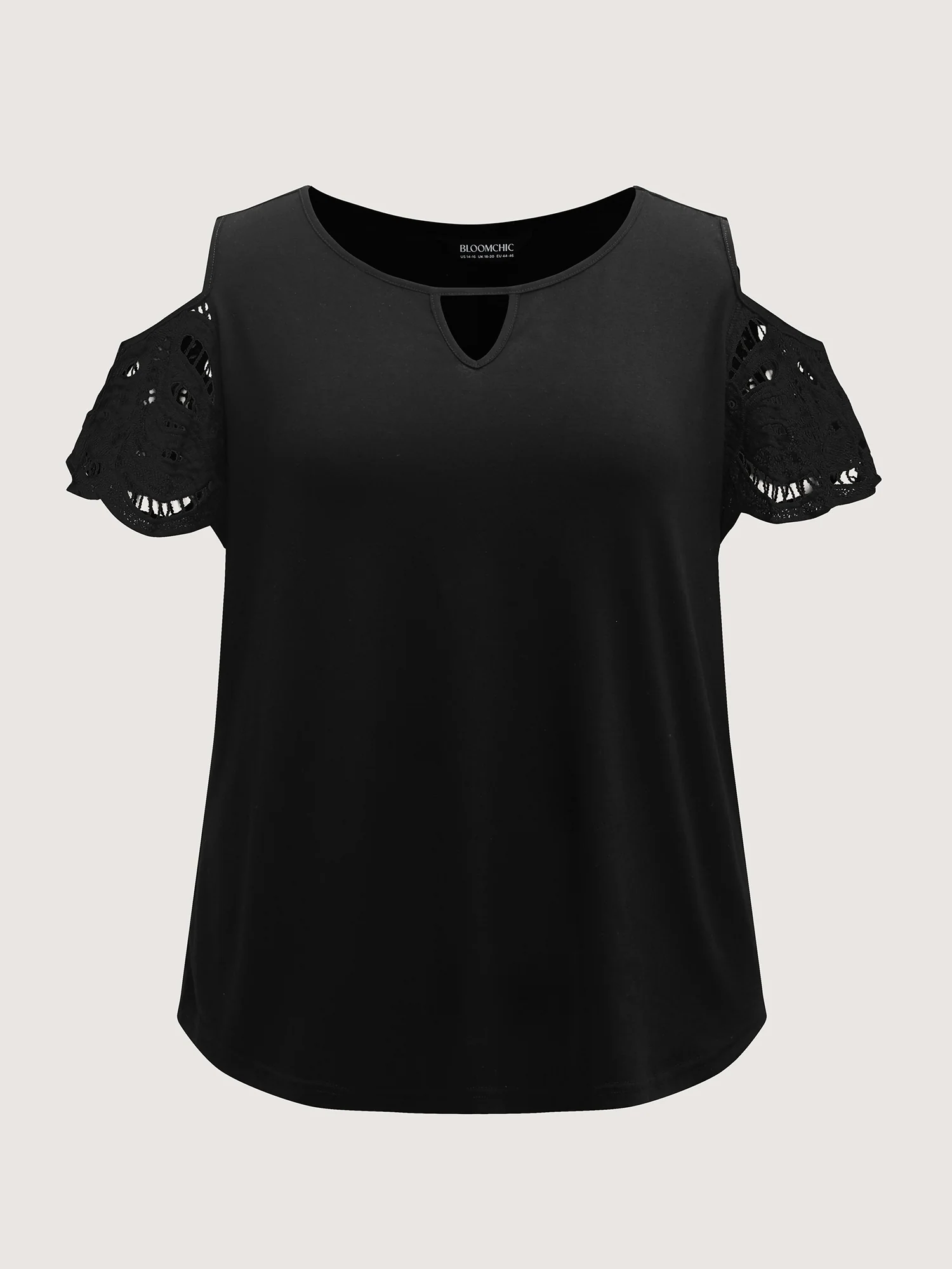 Sleeve Cut-Out Cold-Shoulder T-Shirt - Image 7
